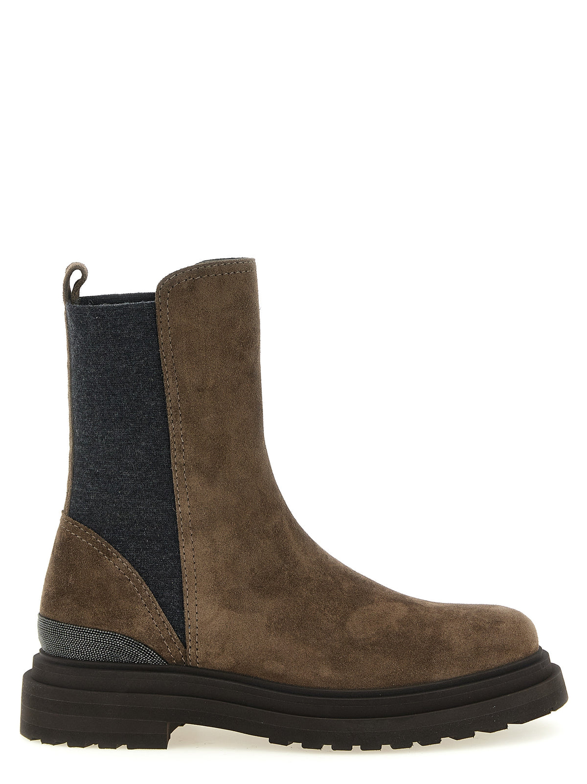 Brunello Cucinelli Brown Calfskin Ankle Women's Boots