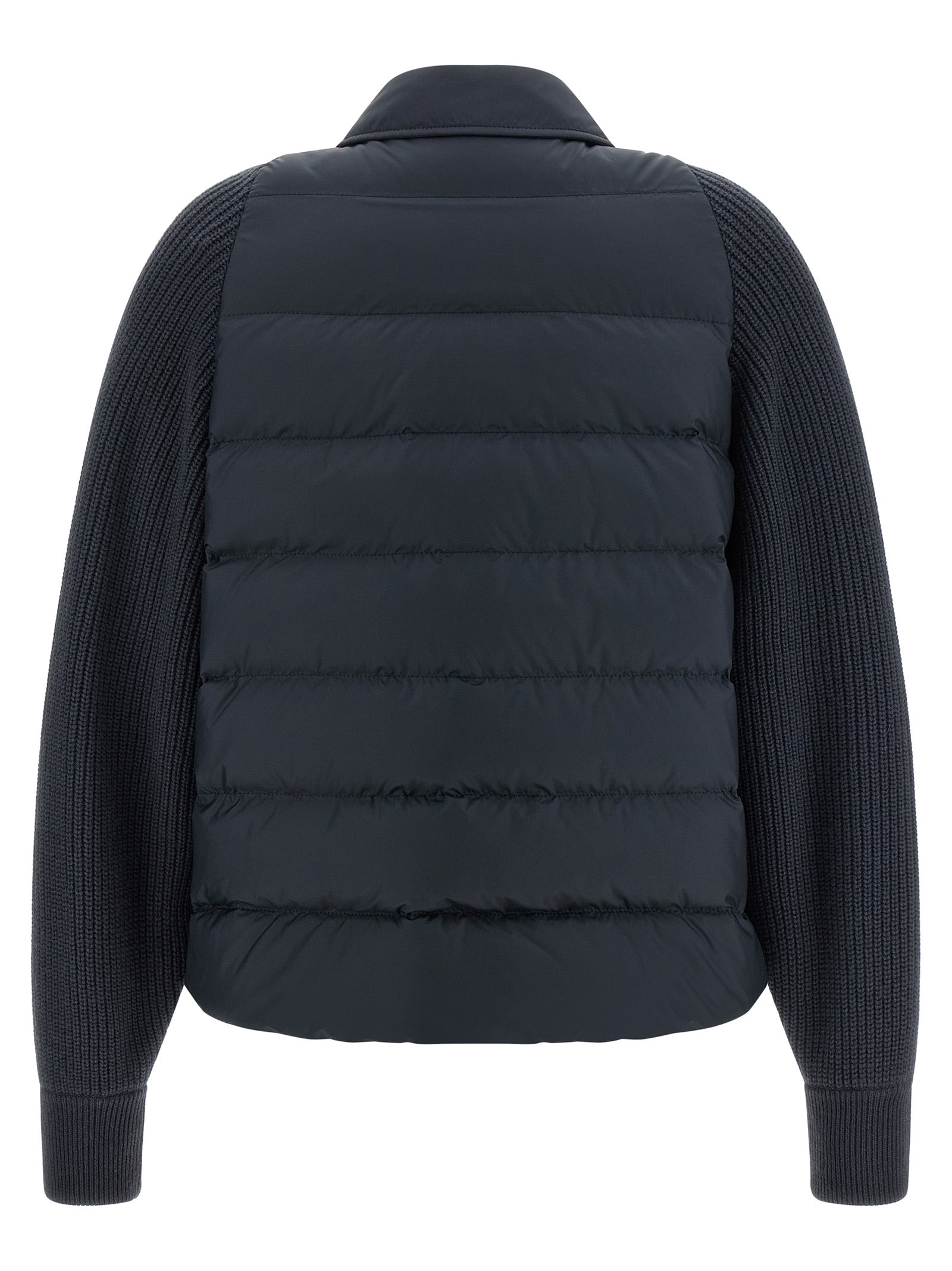 Brunello Cucinelli Blue Polyester Full-Length Women's Jacket