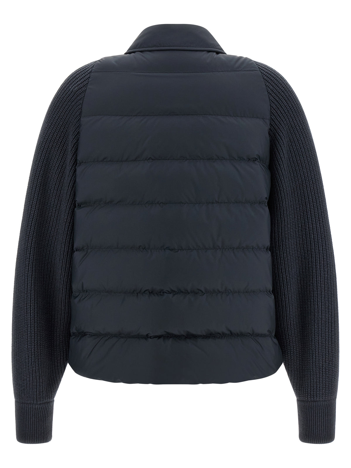 Brunello Cucinelli Blue Polyester Full-Length Women's Jacket
