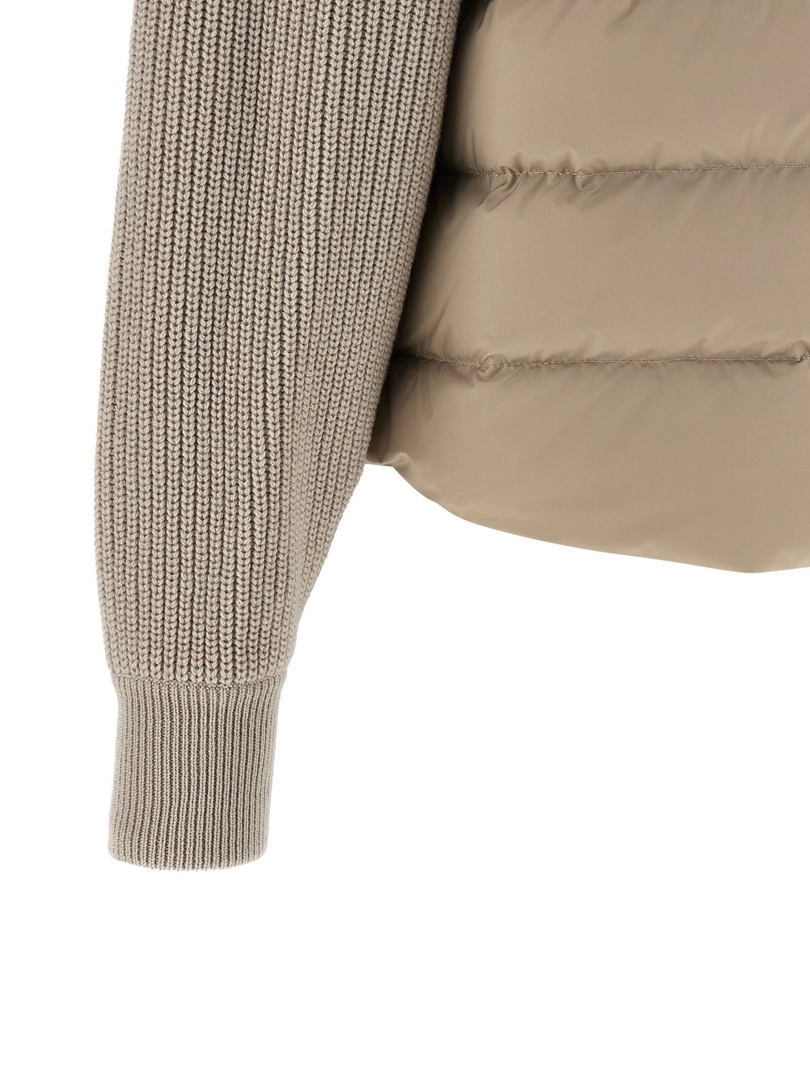 Brunello Cucinelli Beige Polyester Shell Women's Jacket