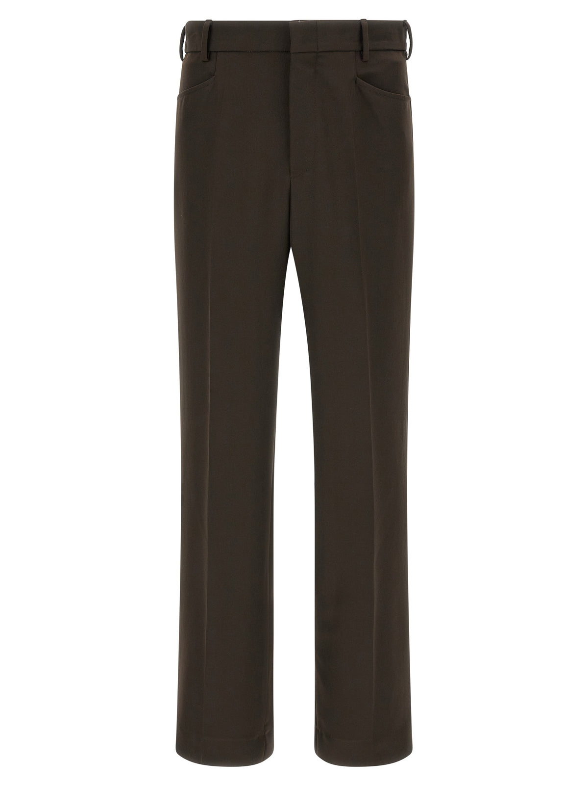 SECOND/LAYER Brown Polyester Casual Men's Pants