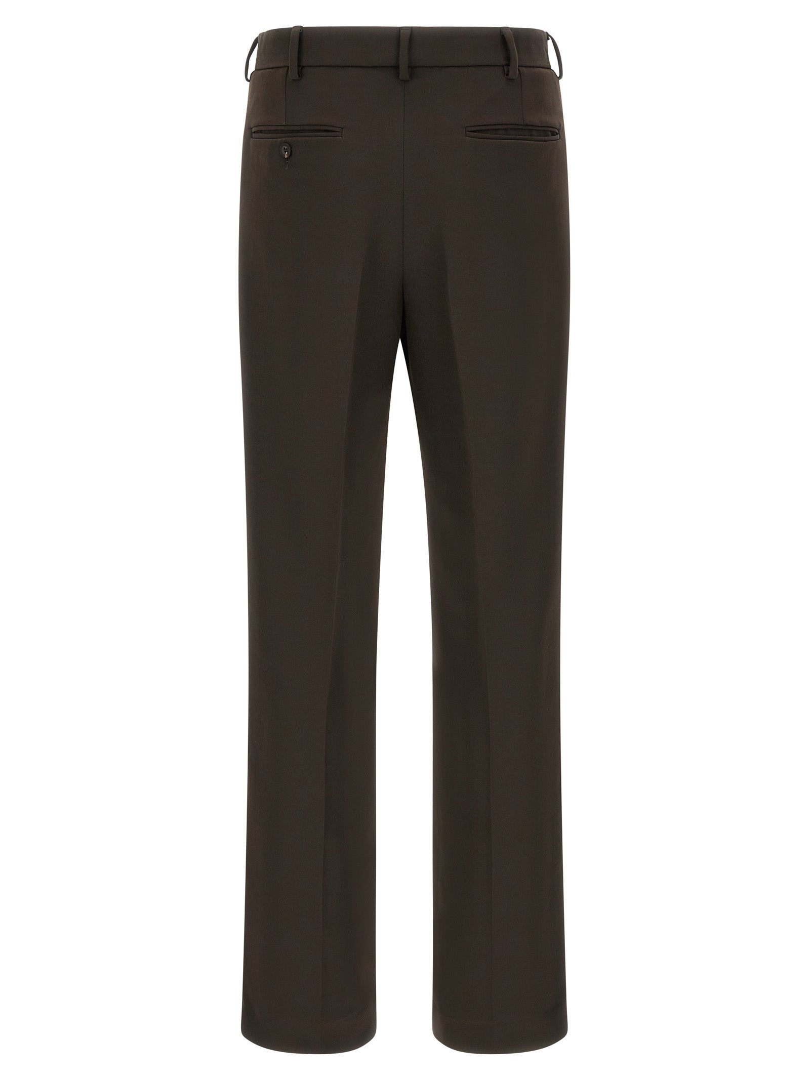 SECOND/LAYER Brown Polyester Casual Men's Pants
