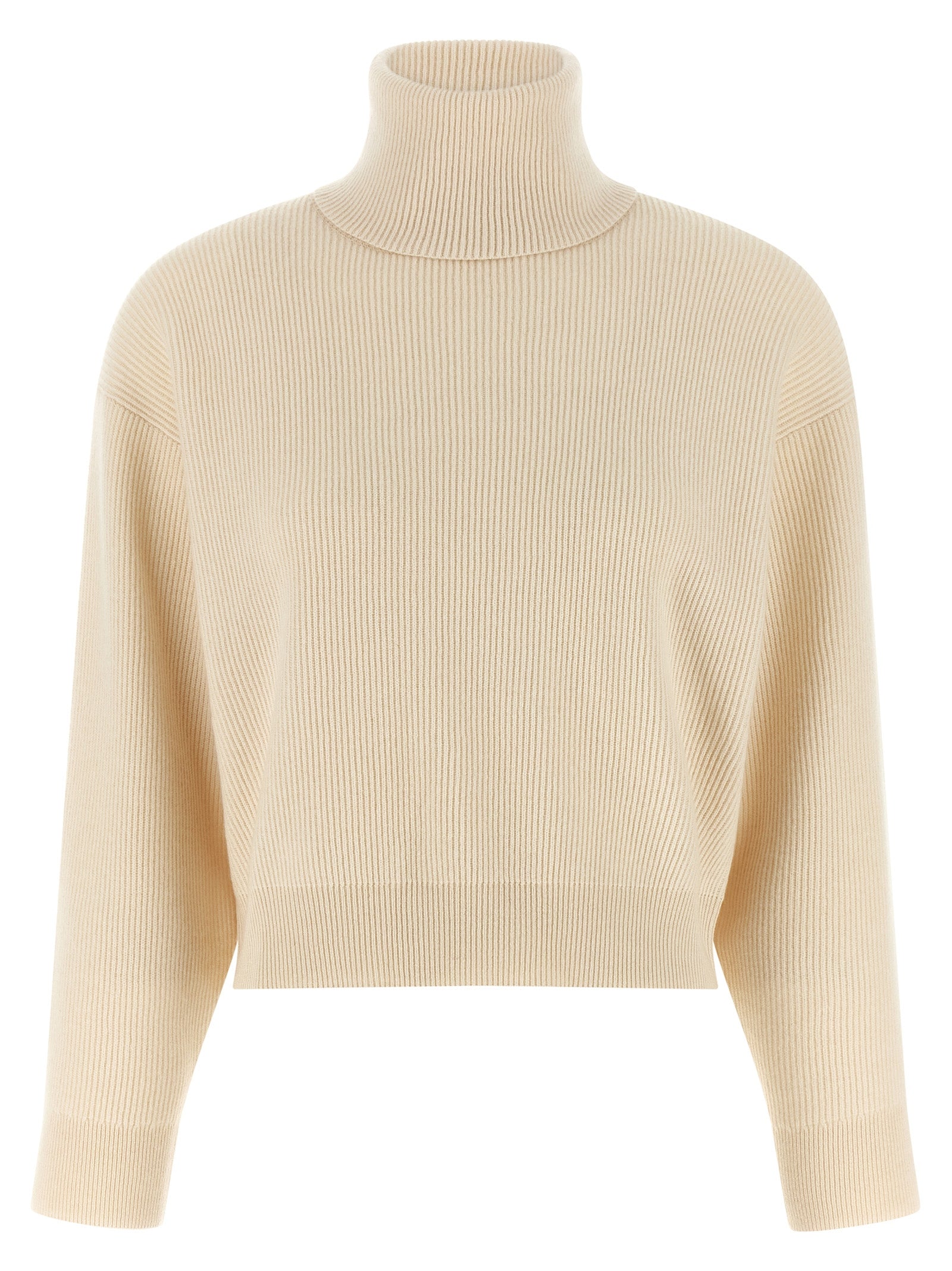 Brunello Cucinelli White Virgin Wool Women's Cardigan