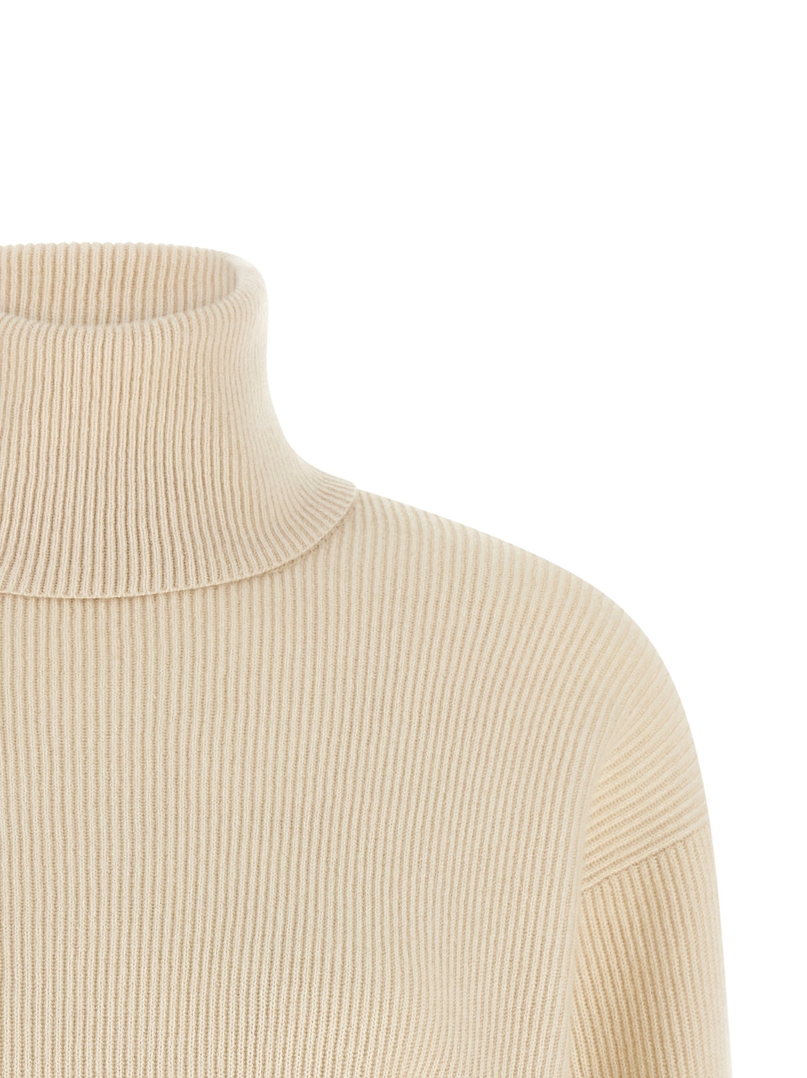 Brunello Cucinelli White Virgin Wool Women's Cardigan