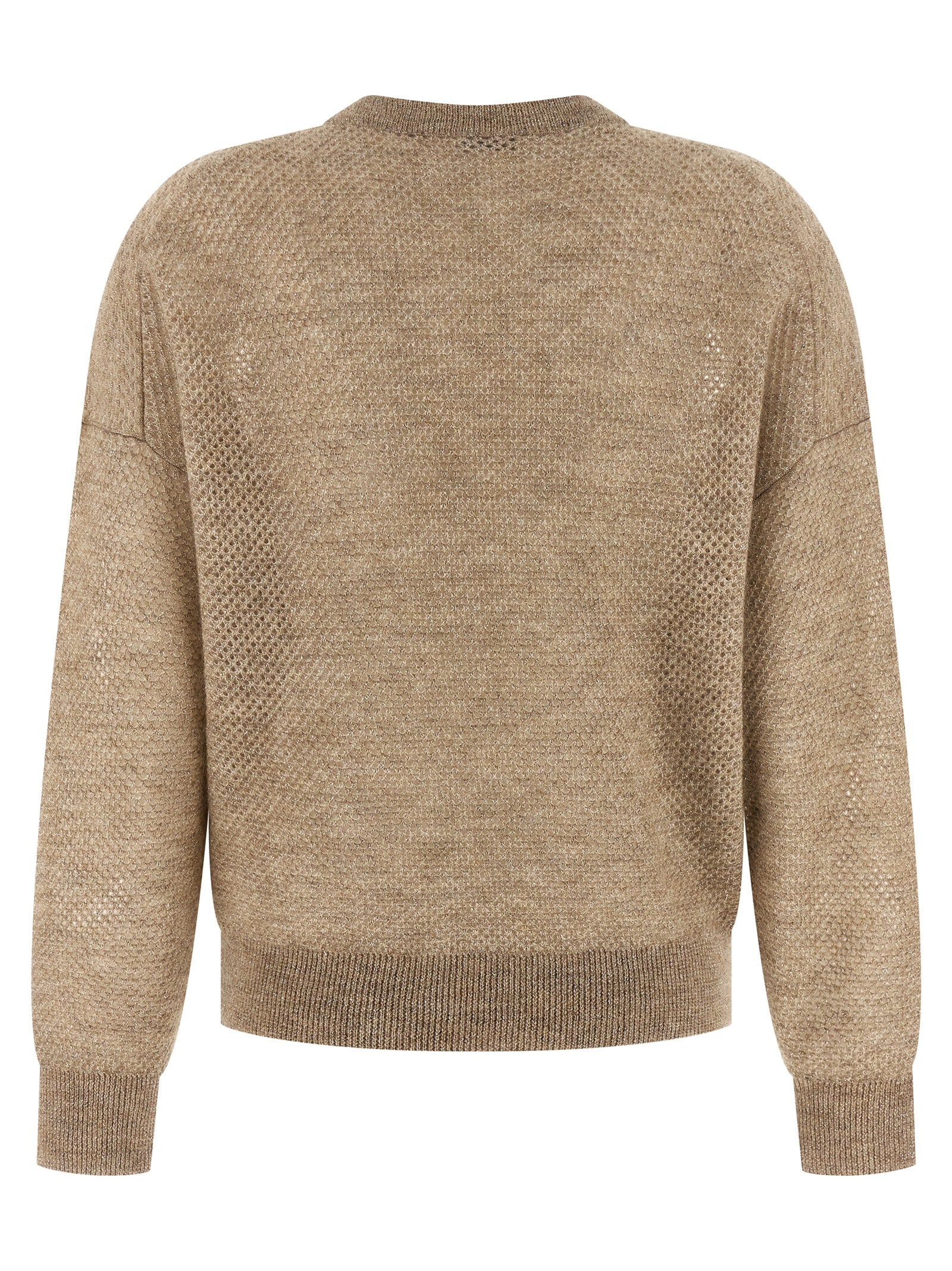Brunello Cucinelli Beige Wool Women's Cardigan