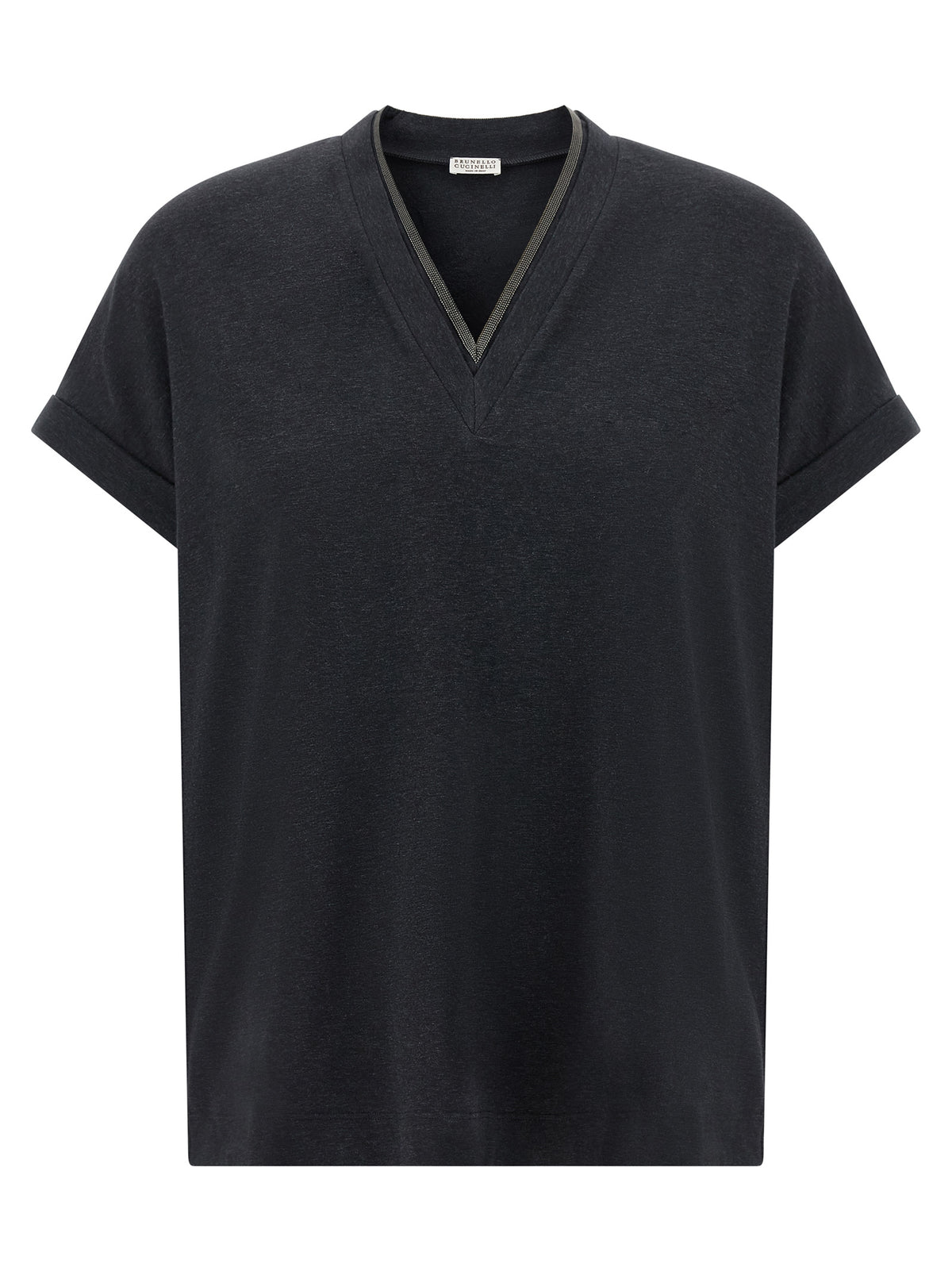 Brunello Cucinelli Gray Cotton Women's T-Shirt
