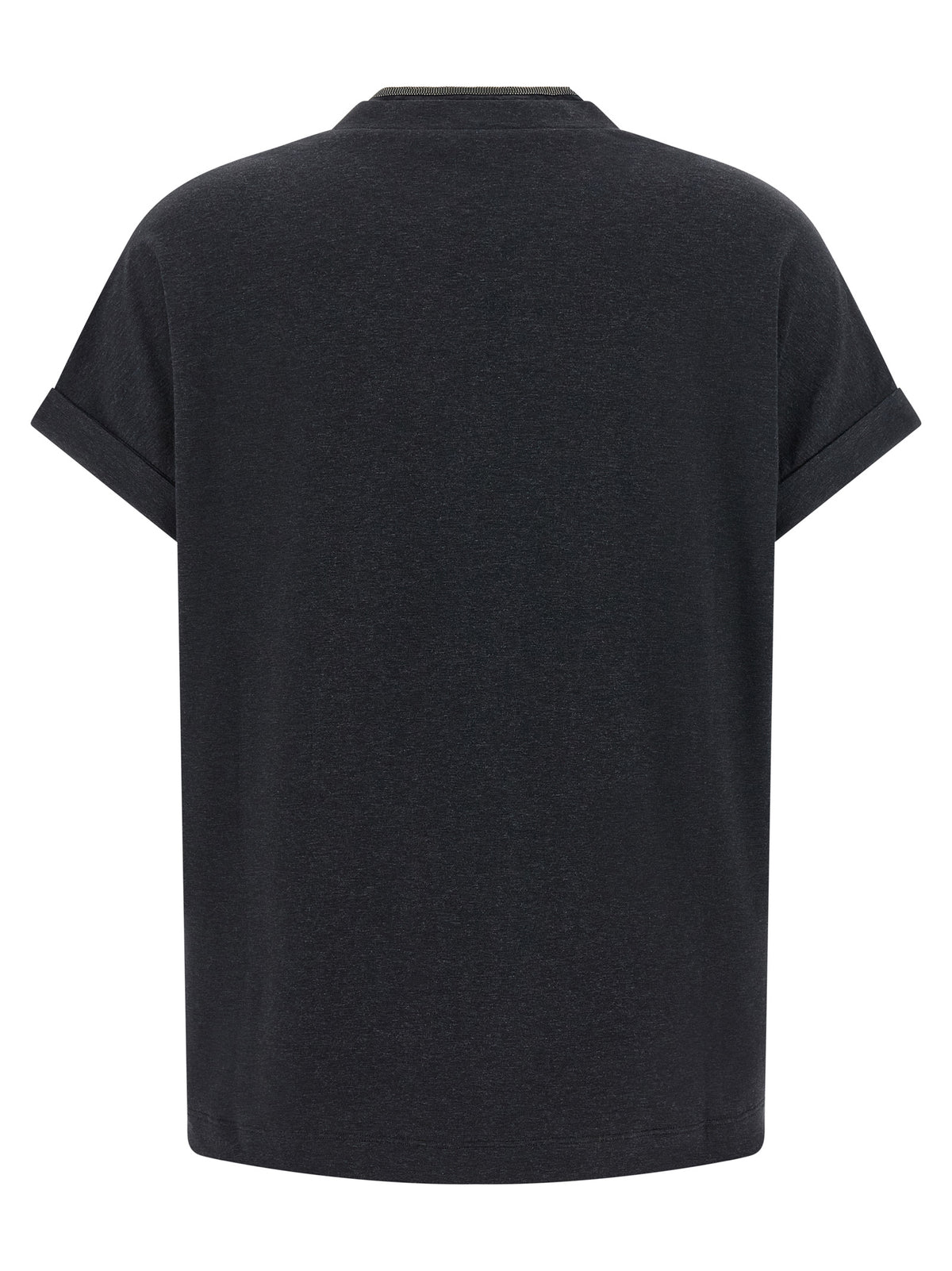Brunello Cucinelli Gray Cotton Women's T-Shirt