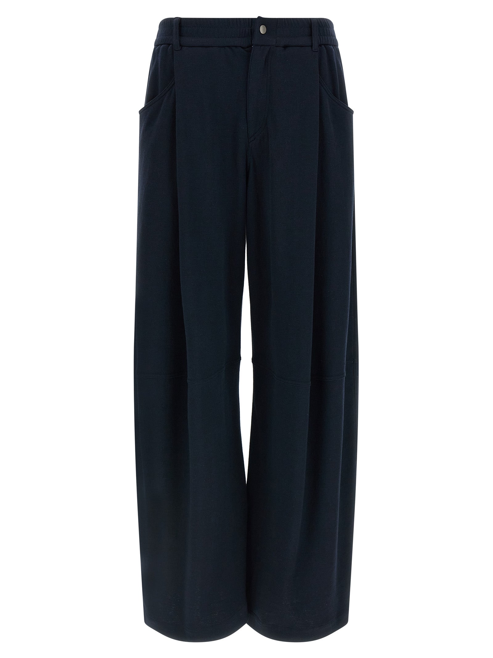 Brunello Cucinelli Blue Cotton Casual Women's Pants