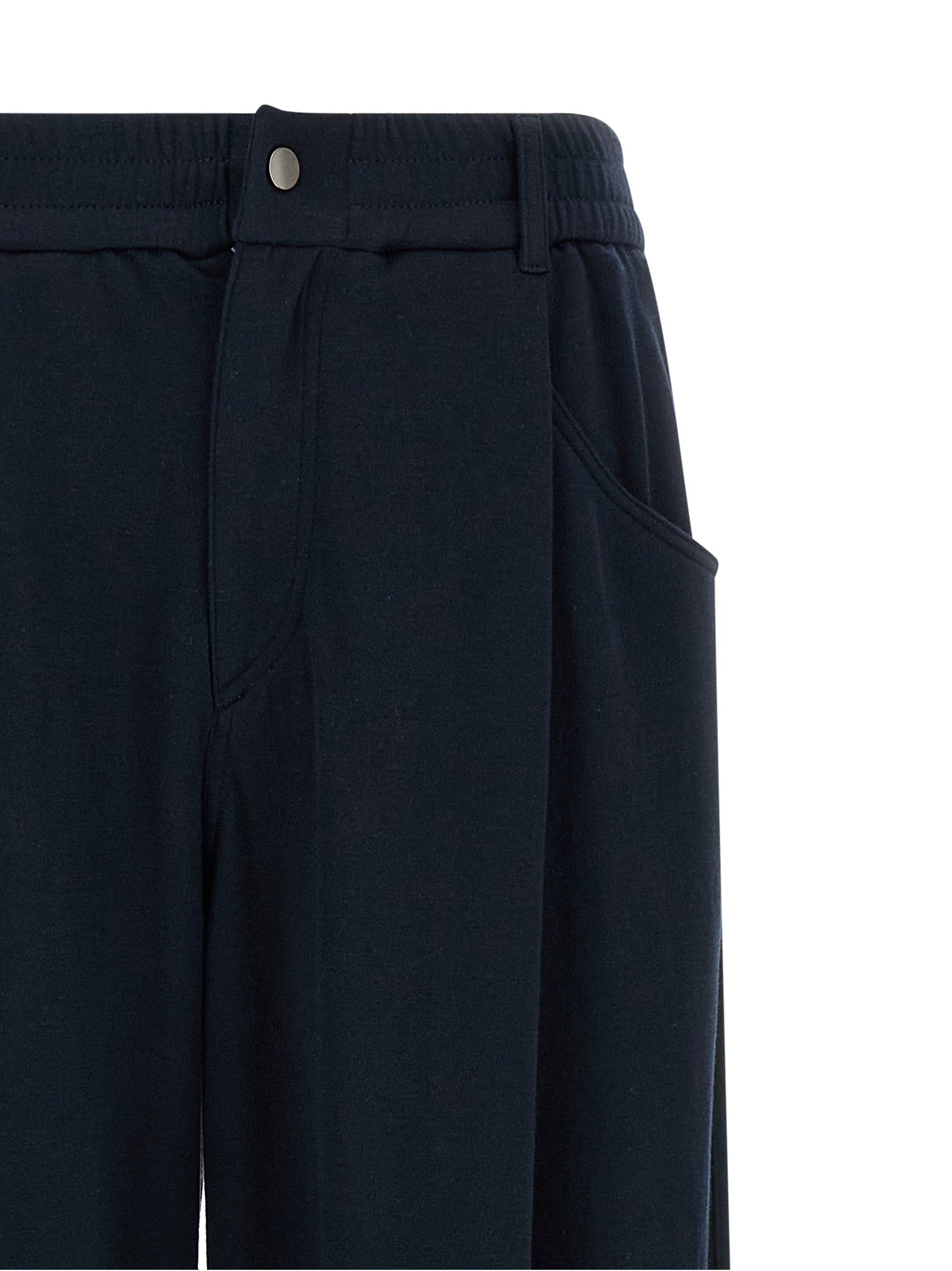 Brunello Cucinelli Blue Cotton Casual Women's Pants