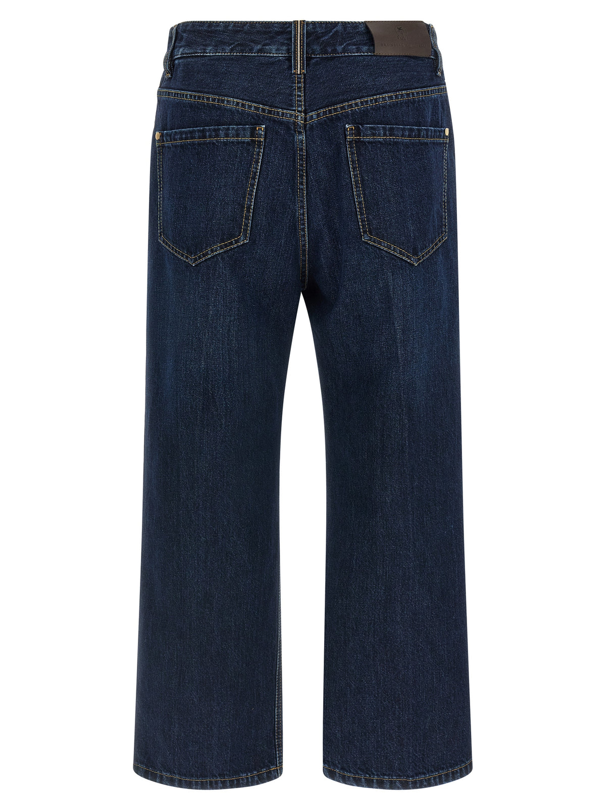 Brunello Cucinelli Blue Cotton Cropped Women's Jeans