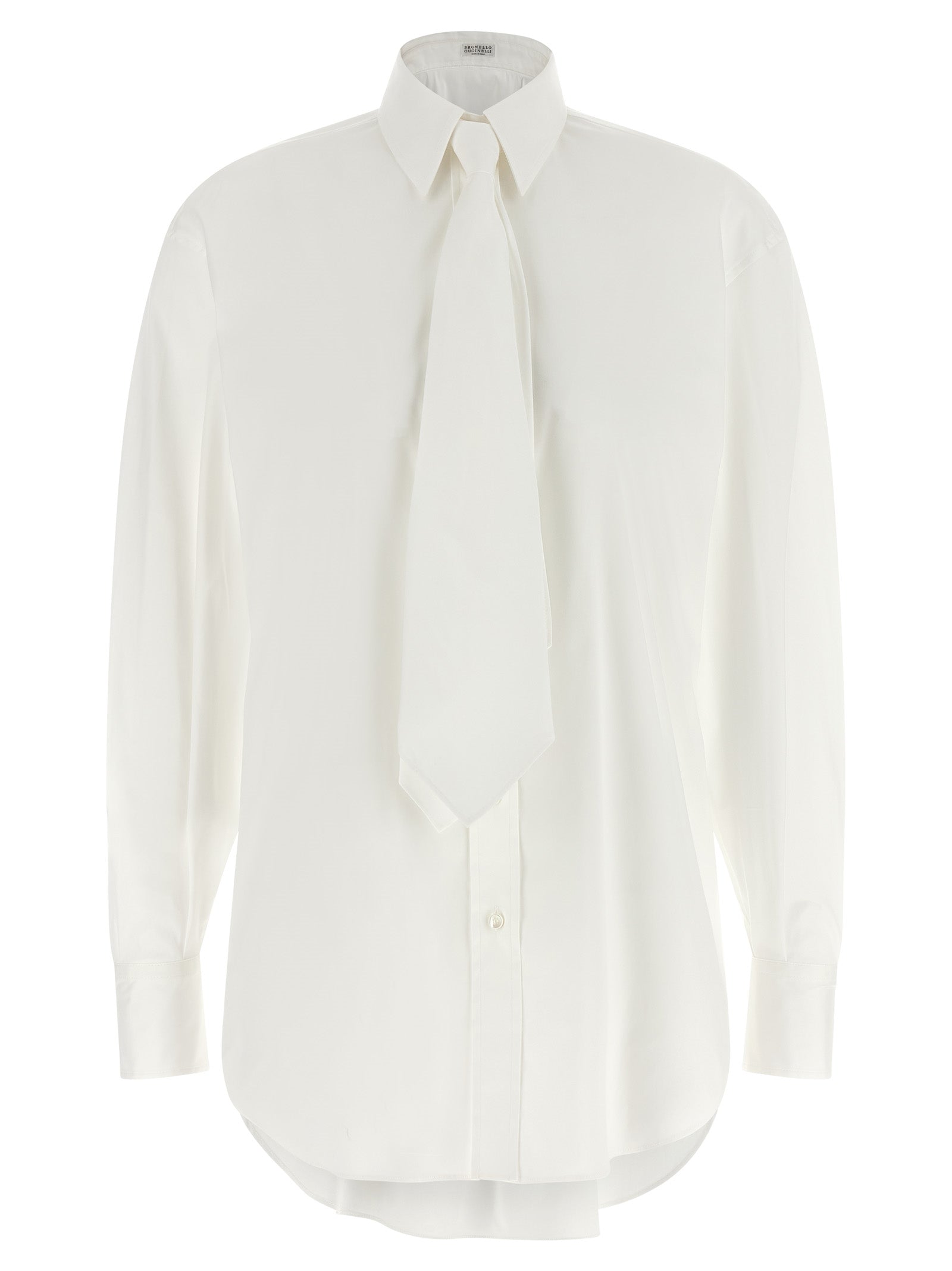 Brunello Cucinelli White Cotton Women's Blouse