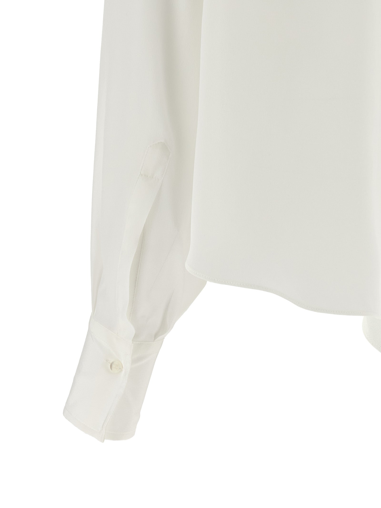 Brunello Cucinelli White Silk Women's Blouse