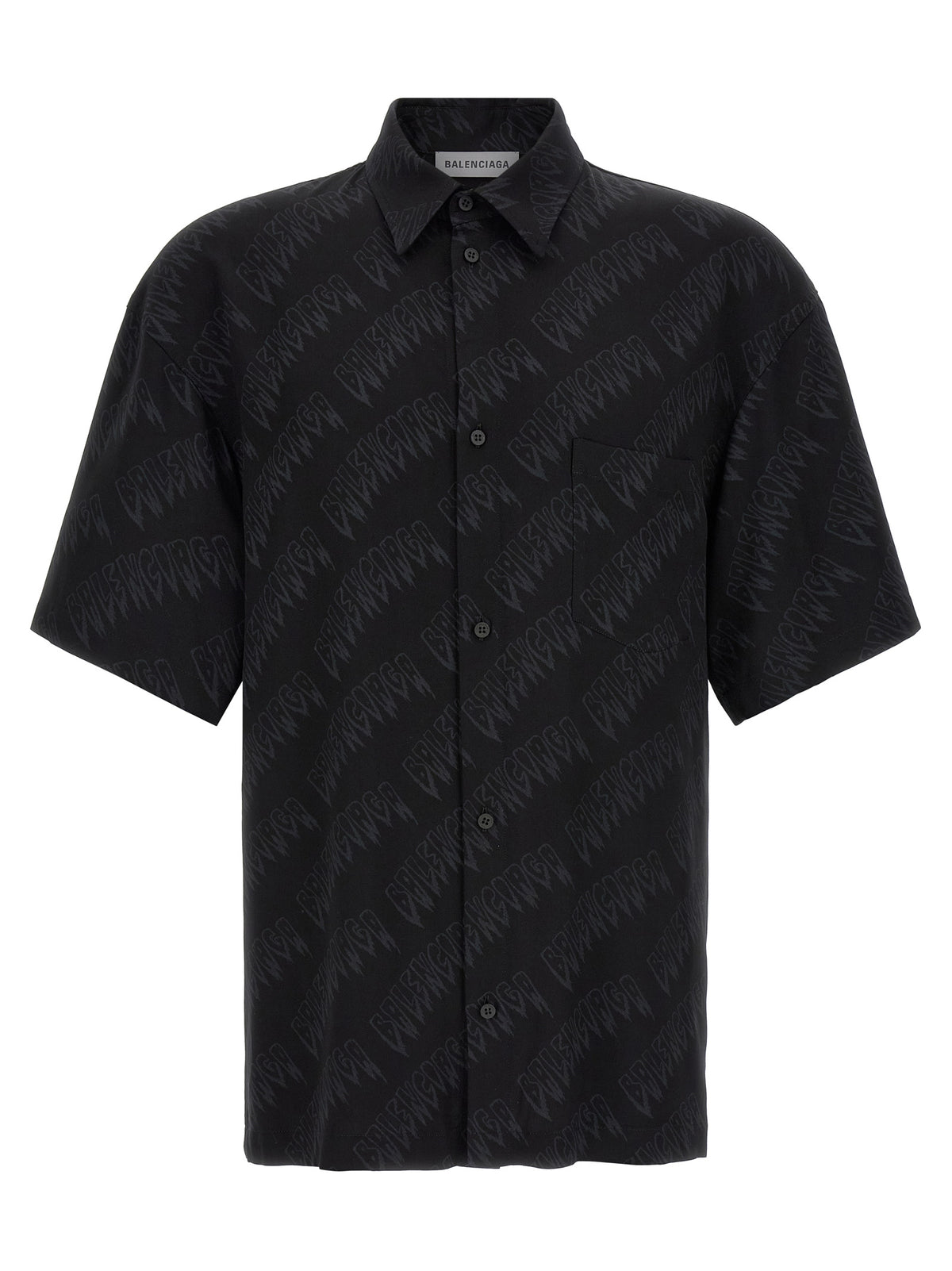 Balenciaga Black Viscose Men's Blouse