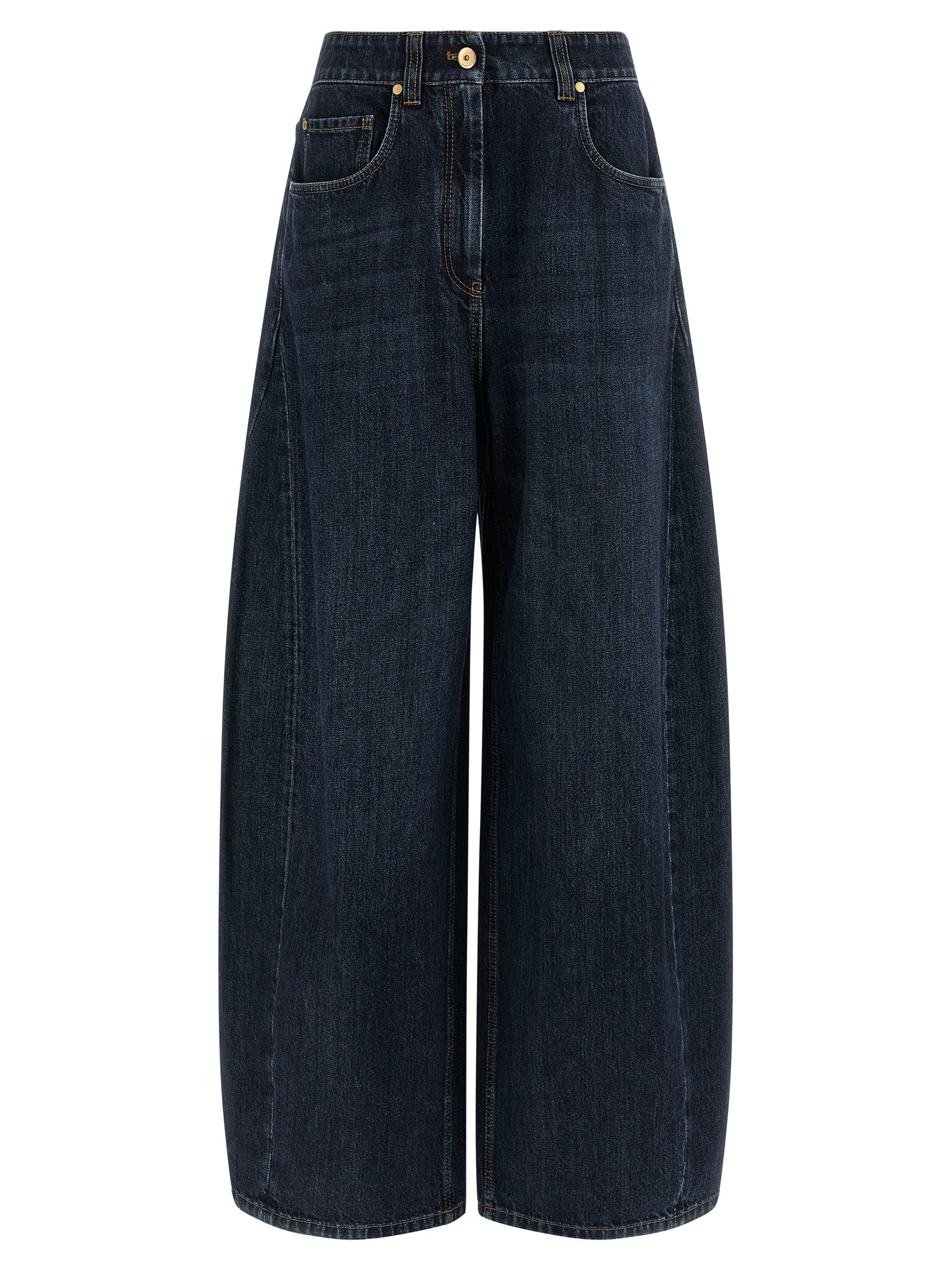 Brunello Cucinelli Blue Cotton Jeans Women's Denim