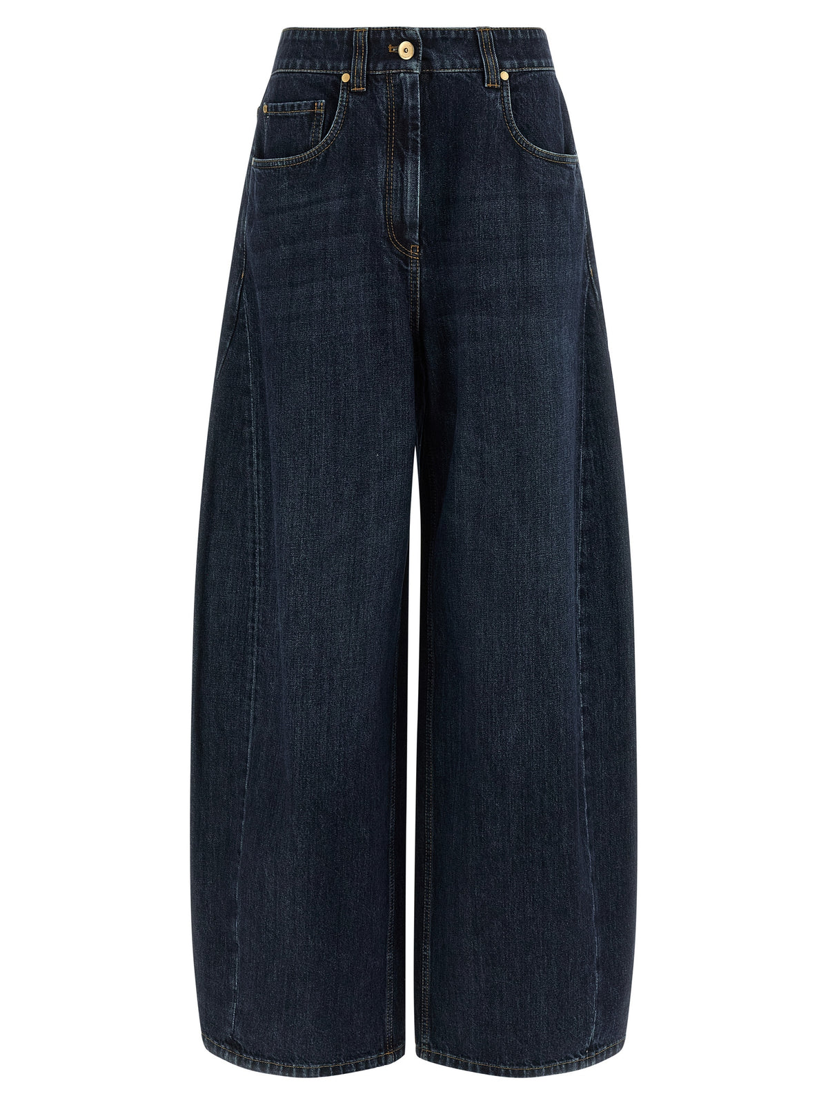 Brunello Cucinelli Blue Cotton Jeans Women's Denim
