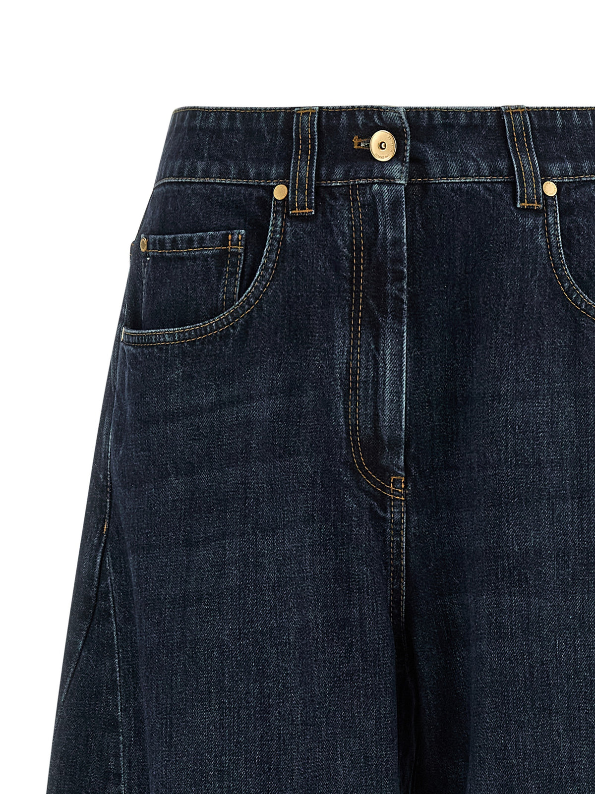 Brunello Cucinelli Blue Cotton Jeans Women's Denim