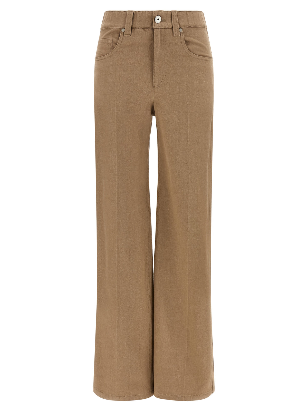 Brunello Cucinelli Beige Cotton Jeans Women's Denim