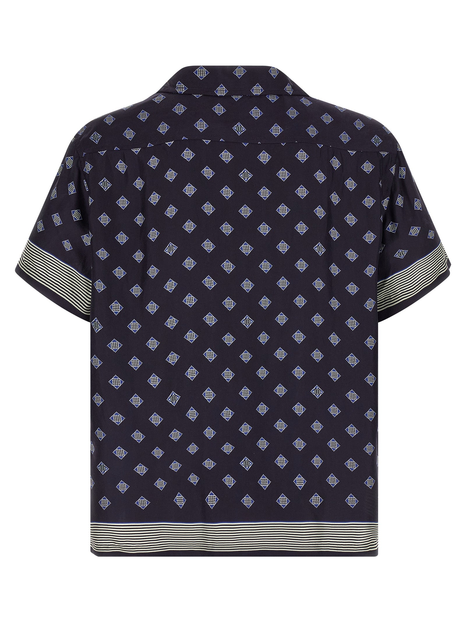 BODE Blue Silk Men's Blouse