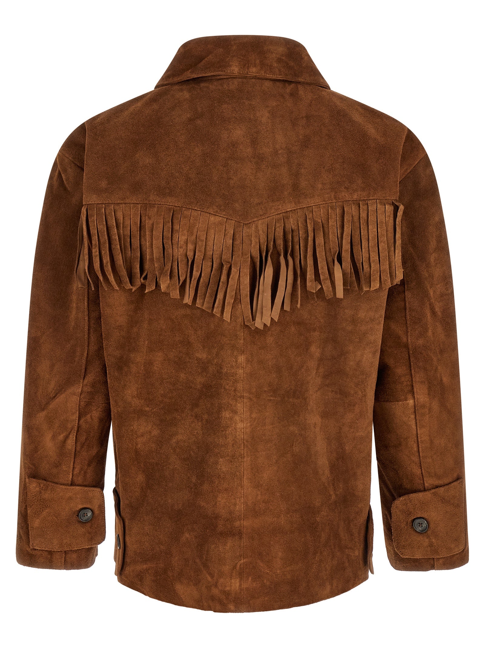 FOUND Brown Leather Leather Men's Jacket