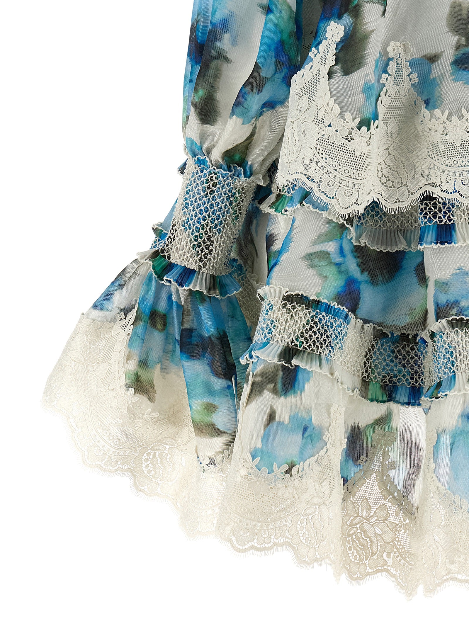 Zimmermann Blue Linen Short Women's Dress