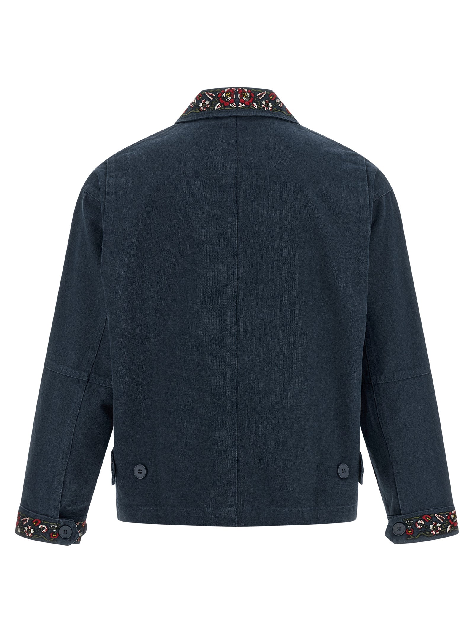 FOUND Blue Cotton Full-Length Men's Jacket