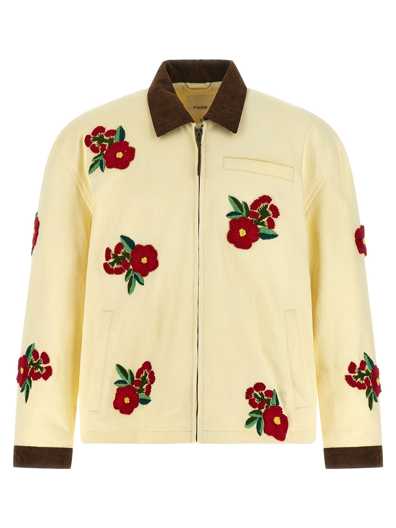 FOUND Multicolor Cotton Denim Men's Jacket