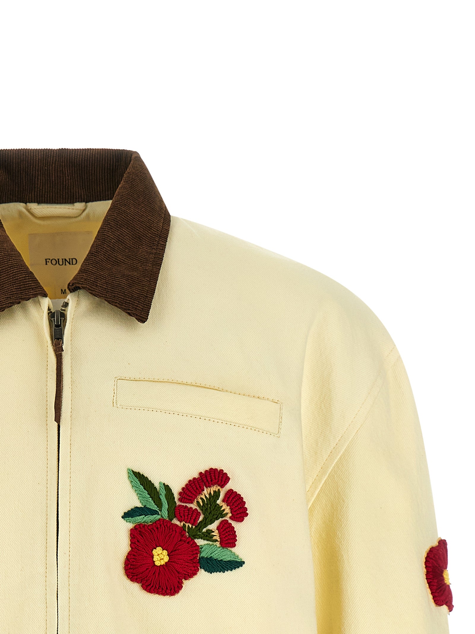 FOUND Multicolor Cotton Denim Men's Jacket