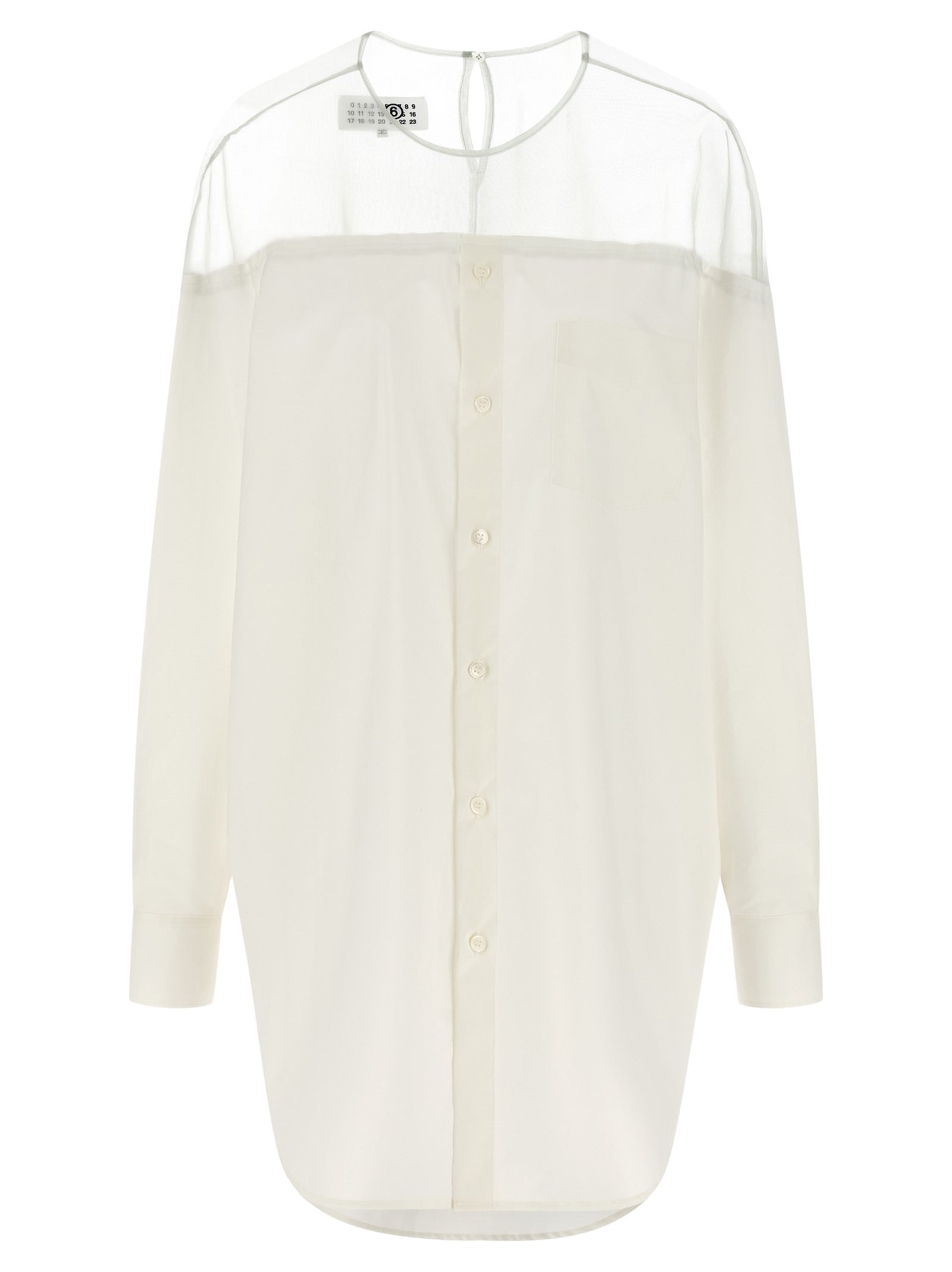 MM6 Maison Margiela White Cotton Women's Blouse