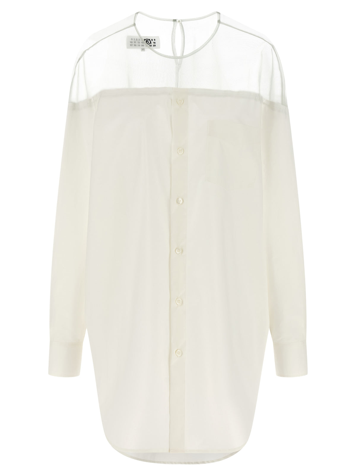 MM6 Maison Margiela White Cotton Women's Blouse