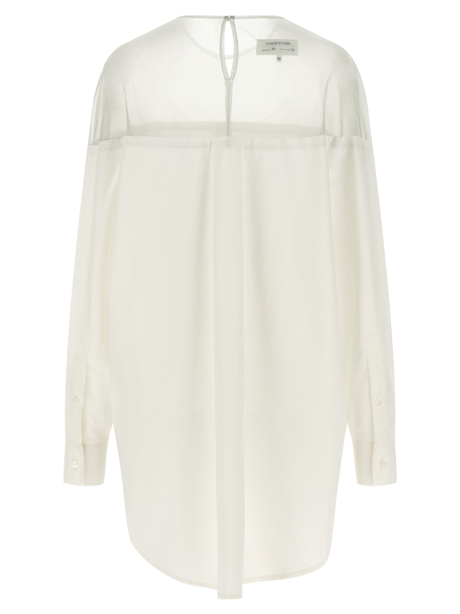MM6 Maison Margiela White Cotton Women's Blouse