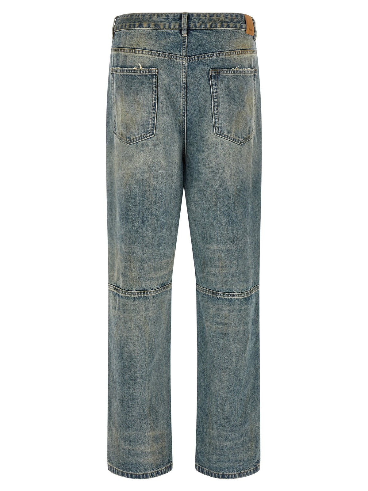 FOUND Blue Cotton Straight-Leg Men's Jeans