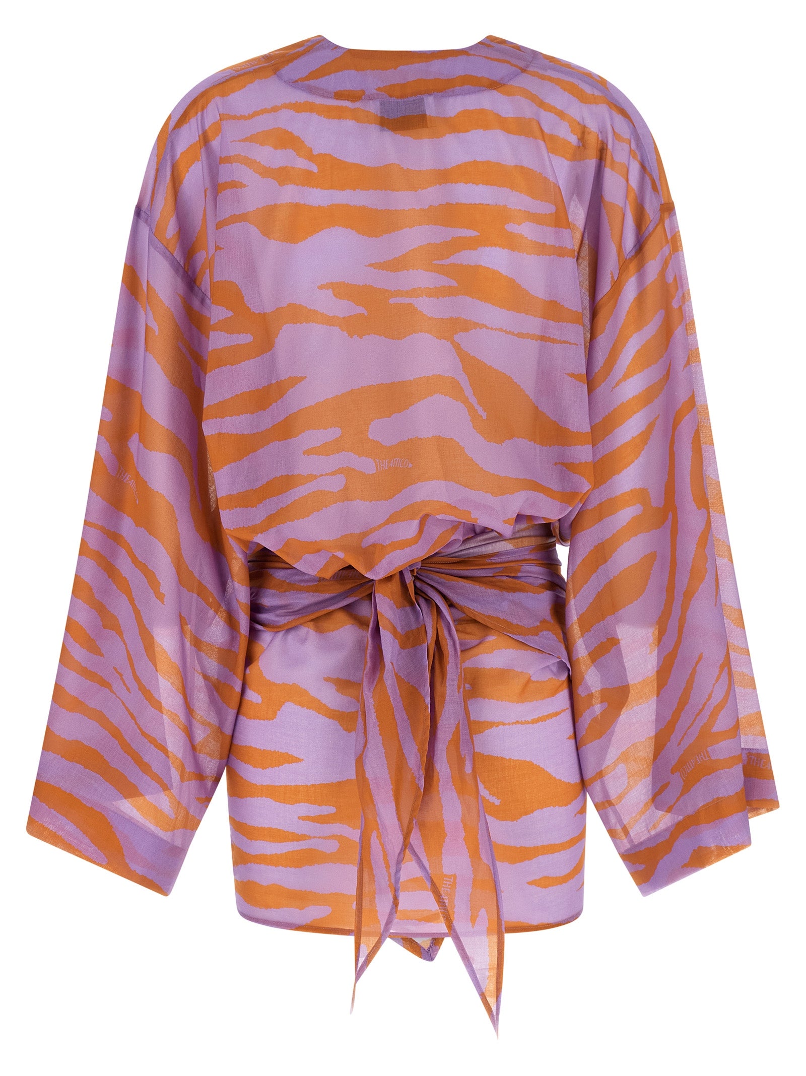The Attico Purple Cotton Short Women's Dress