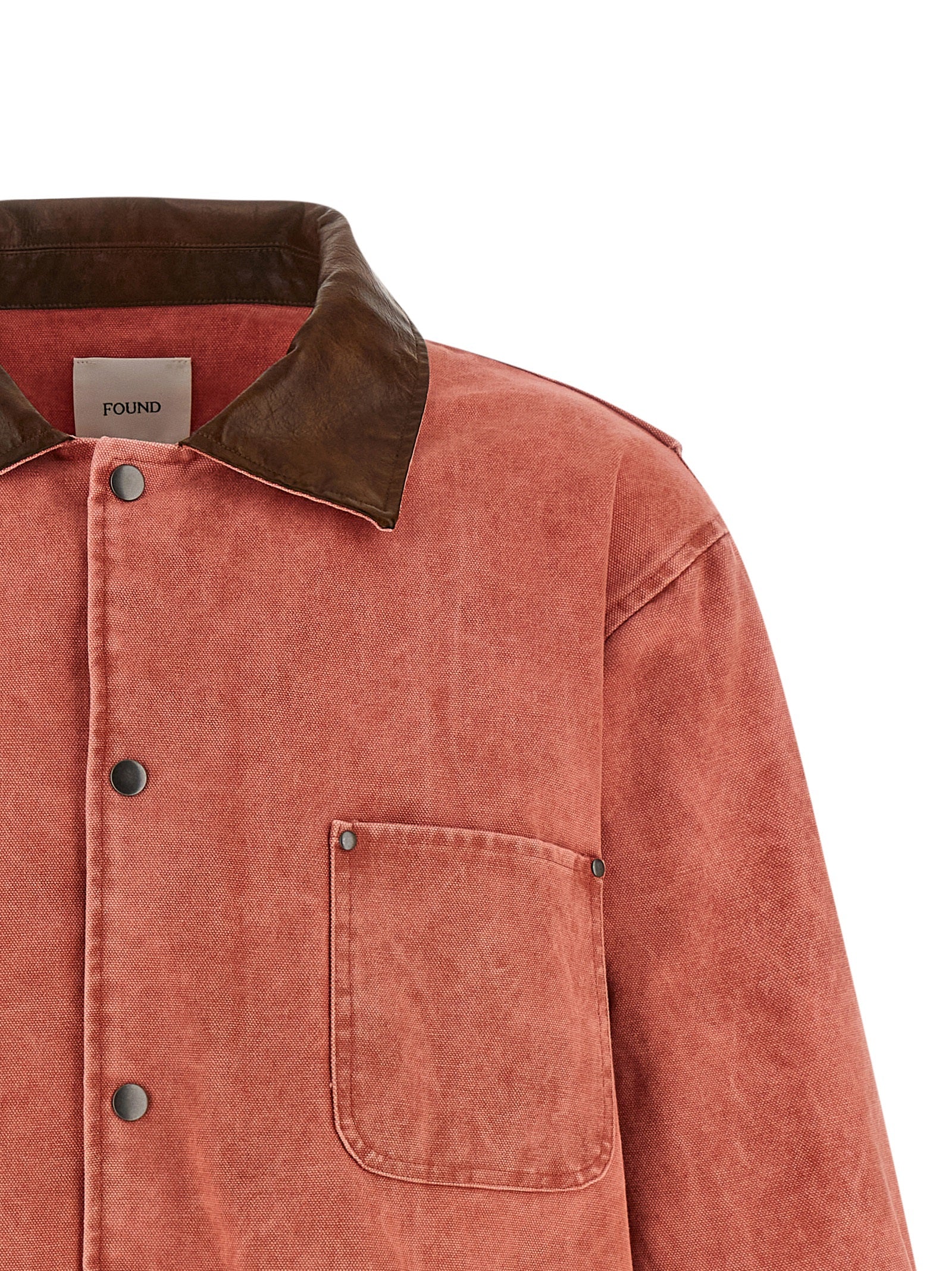 FOUND Multicolor Cotton Full-Length Men's Jacket