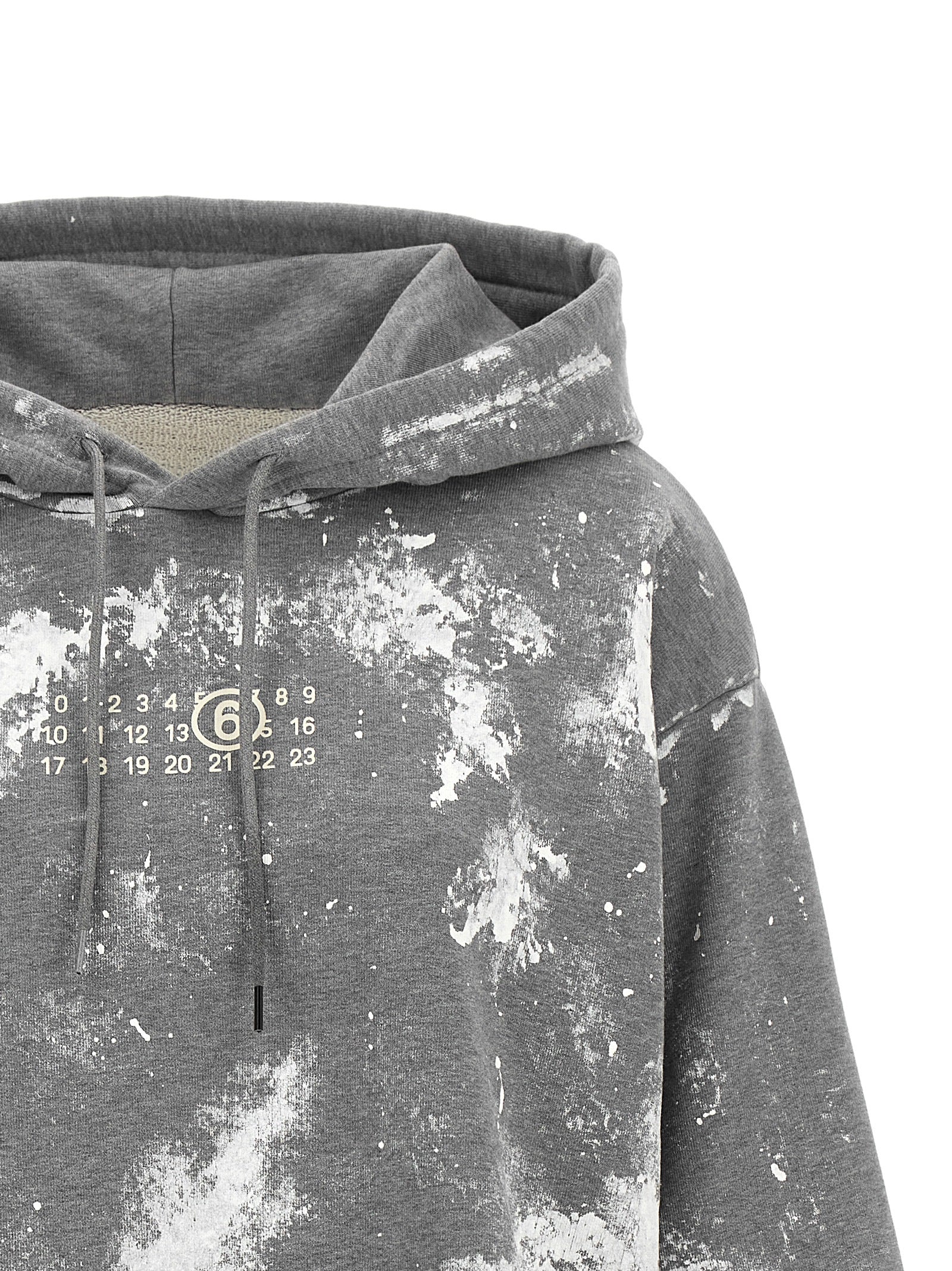 MM6 Maison Margiela Gray Cotton Women's Sweatshirt