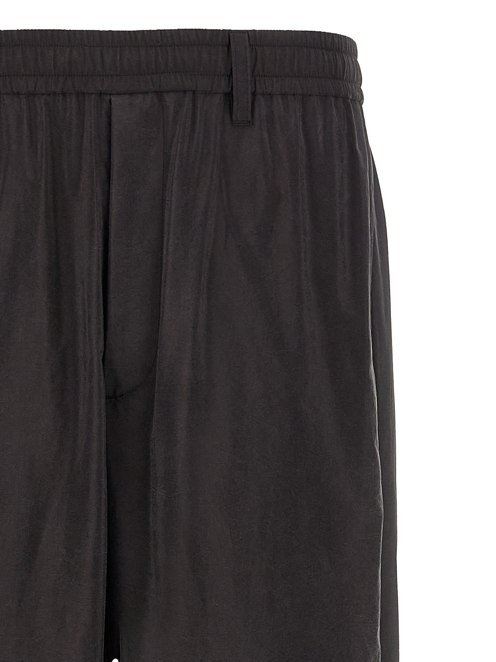 SSSTEIN Brown Silk Athletic Men's Pants
