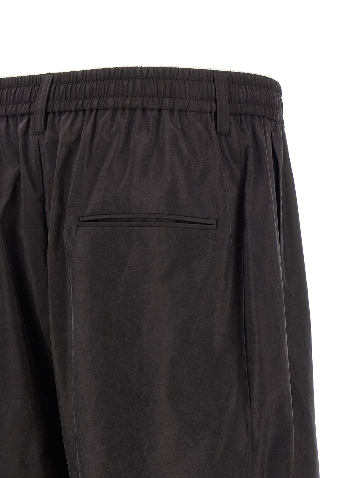 SSSTEIN Brown Silk Athletic Men's Pants