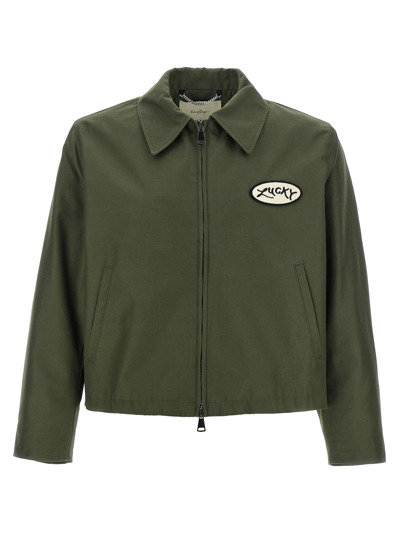 SECOND/LAYER Bicolor Polyester Full-Length Men's Jacket
