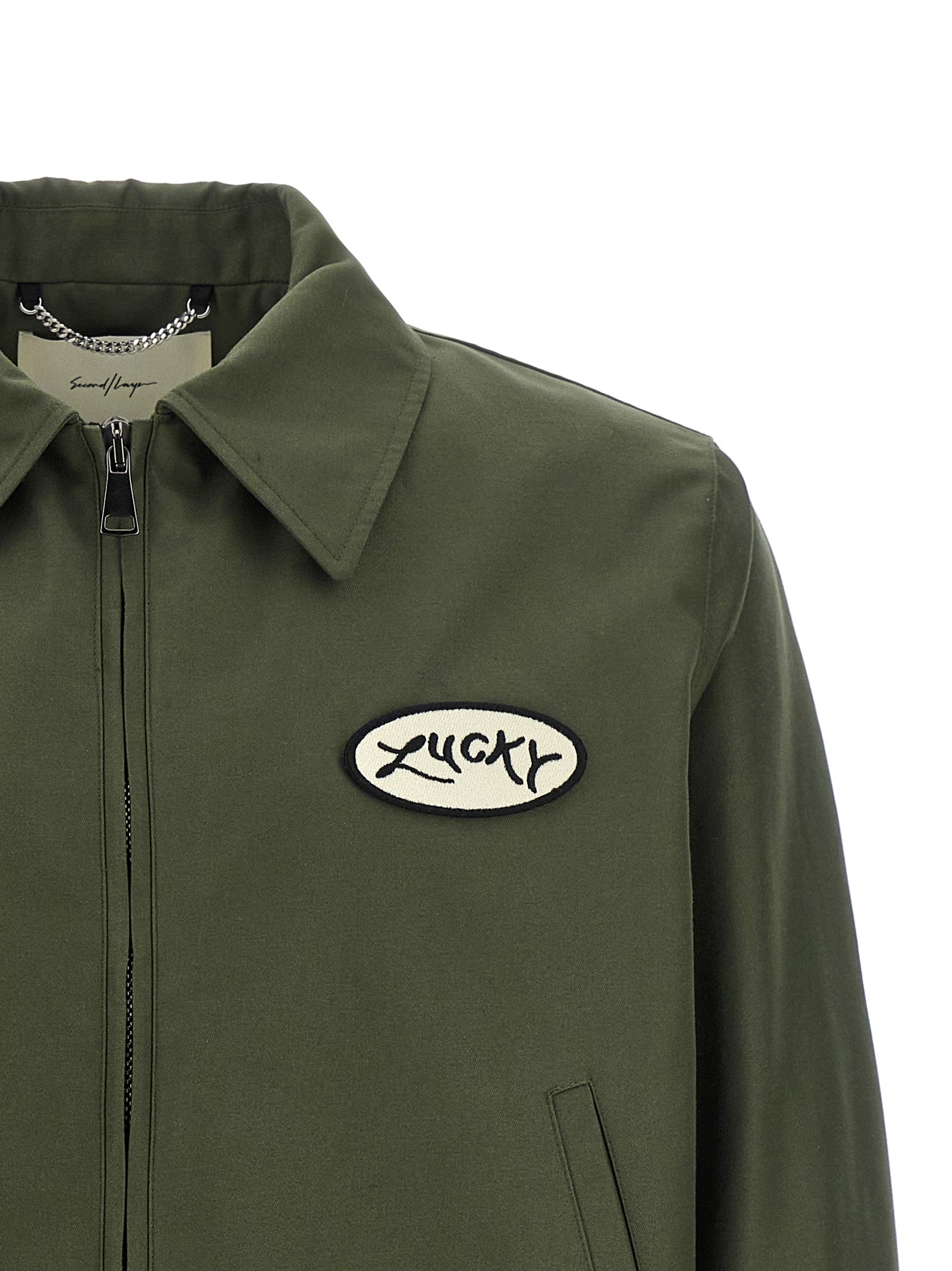 SECOND/LAYER Bicolor Polyester Full-Length Men's Jacket