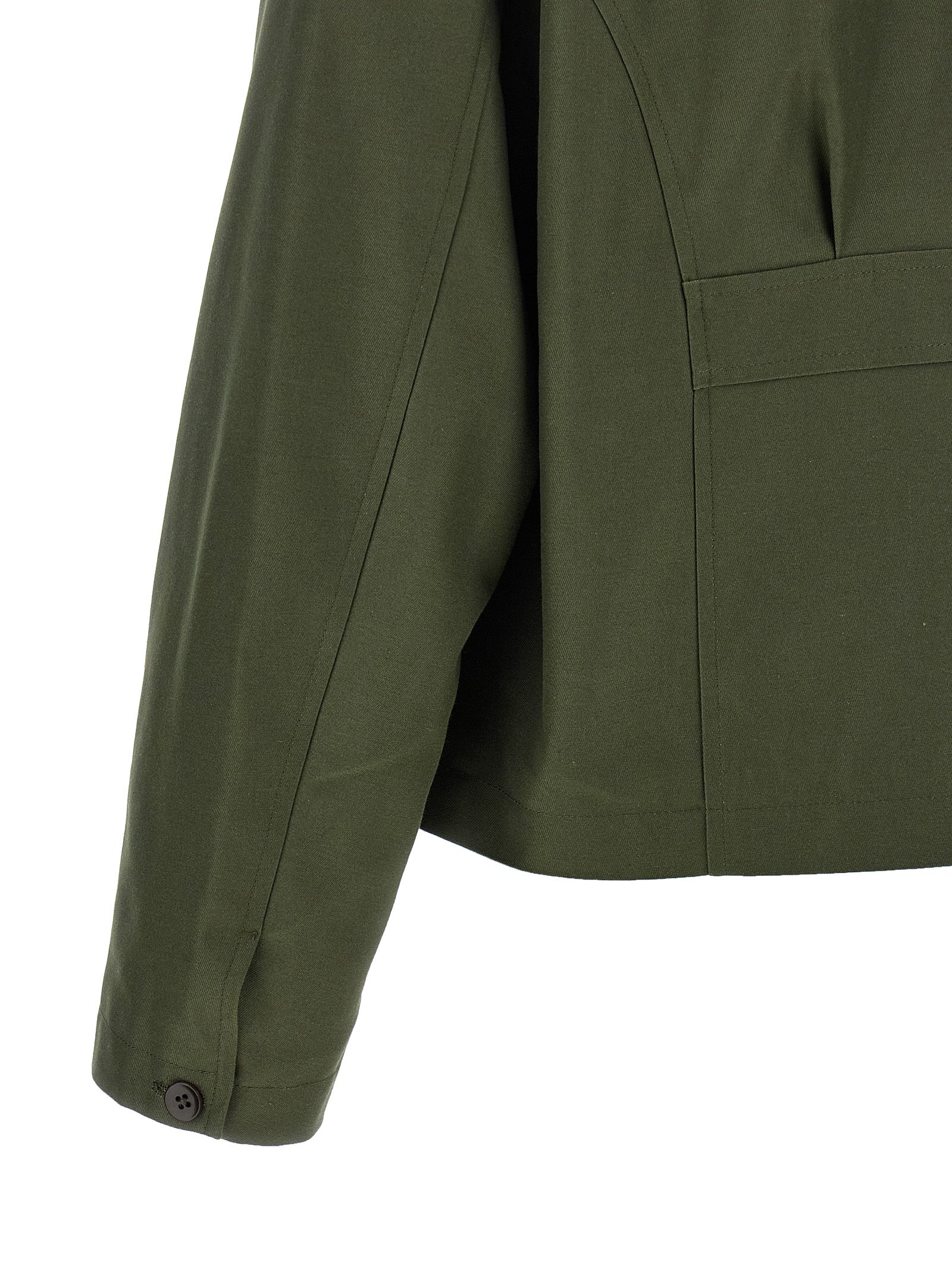 SECOND/LAYER Bicolor Polyester Full-Length Men's Jacket