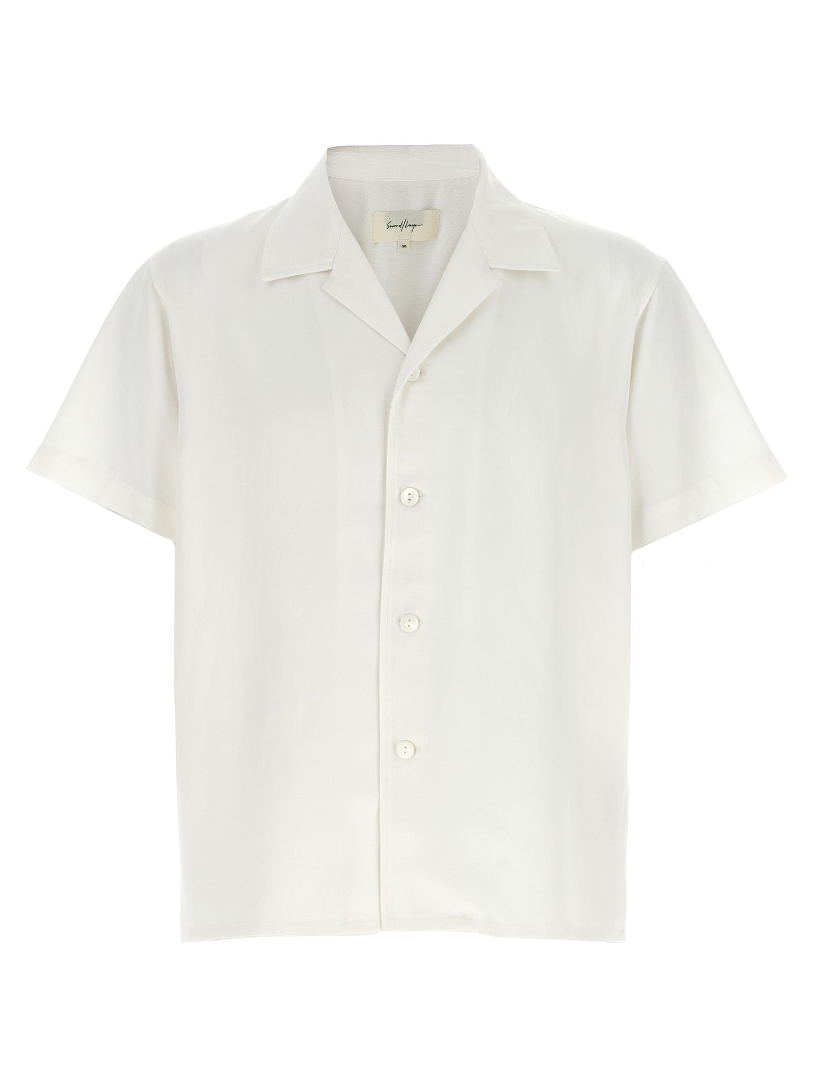 SECOND/LAYER White Lyocell Men's Blouse