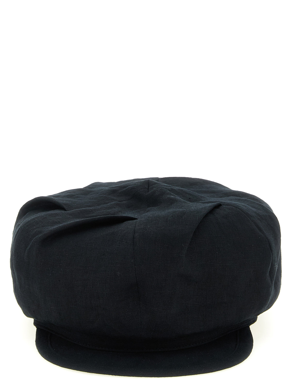 Yohji Yamamoto Black Linen Fatcap Men's Hat