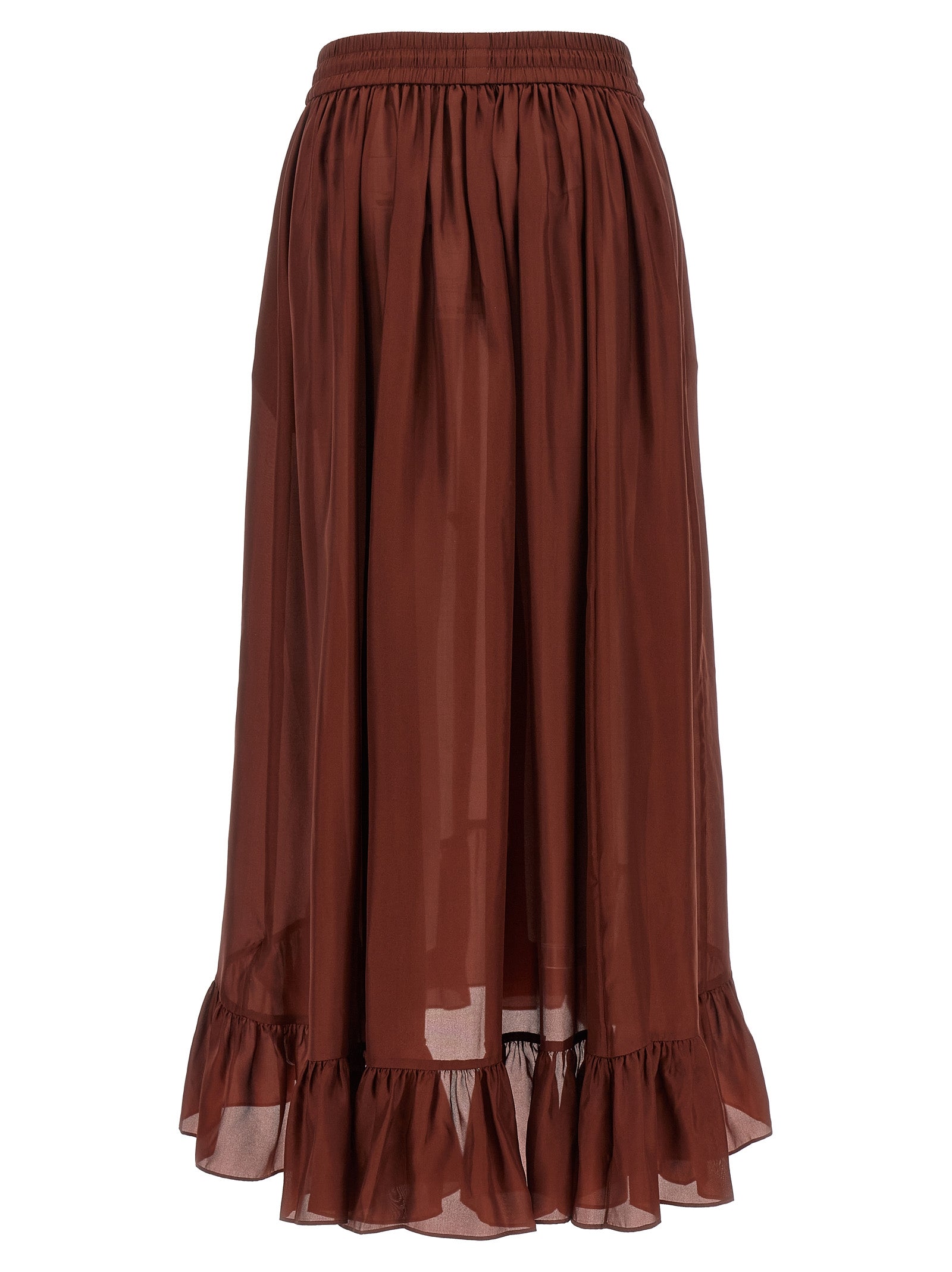 Zimmermann Bordeaux Silk Mini Women's Skirt