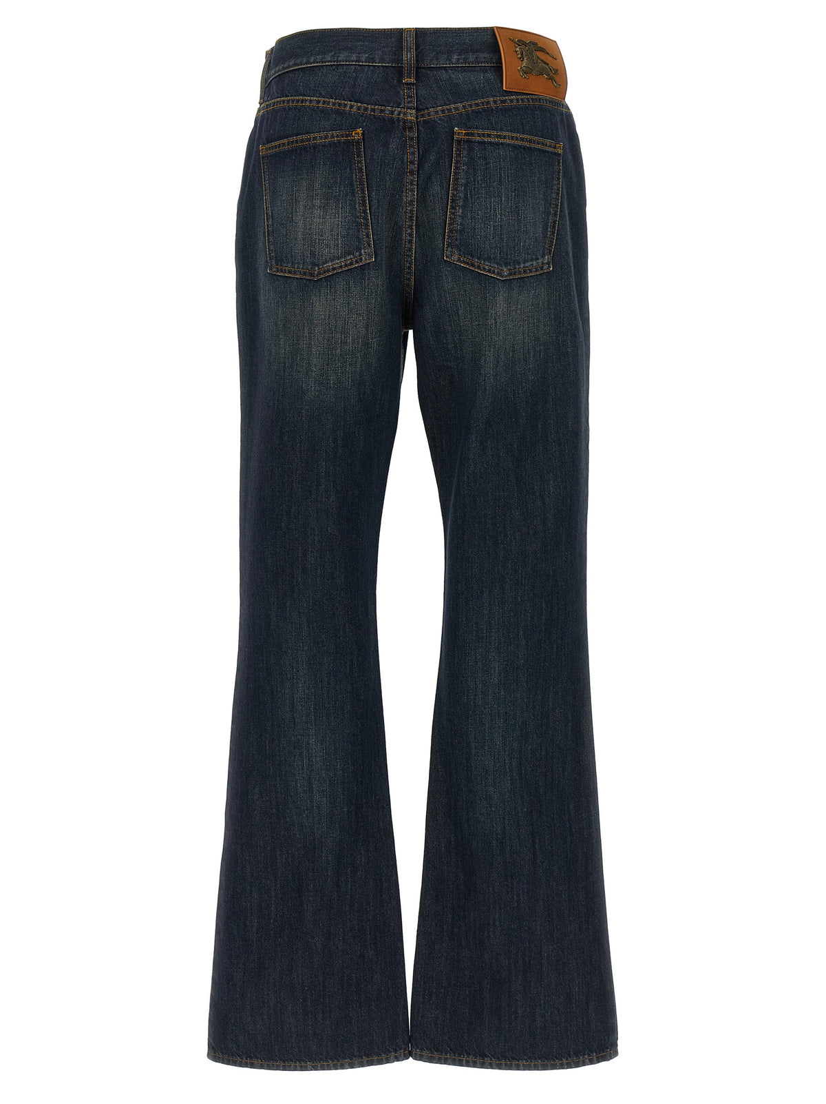 Burberry Blue Cotton Flared Women's Jeans