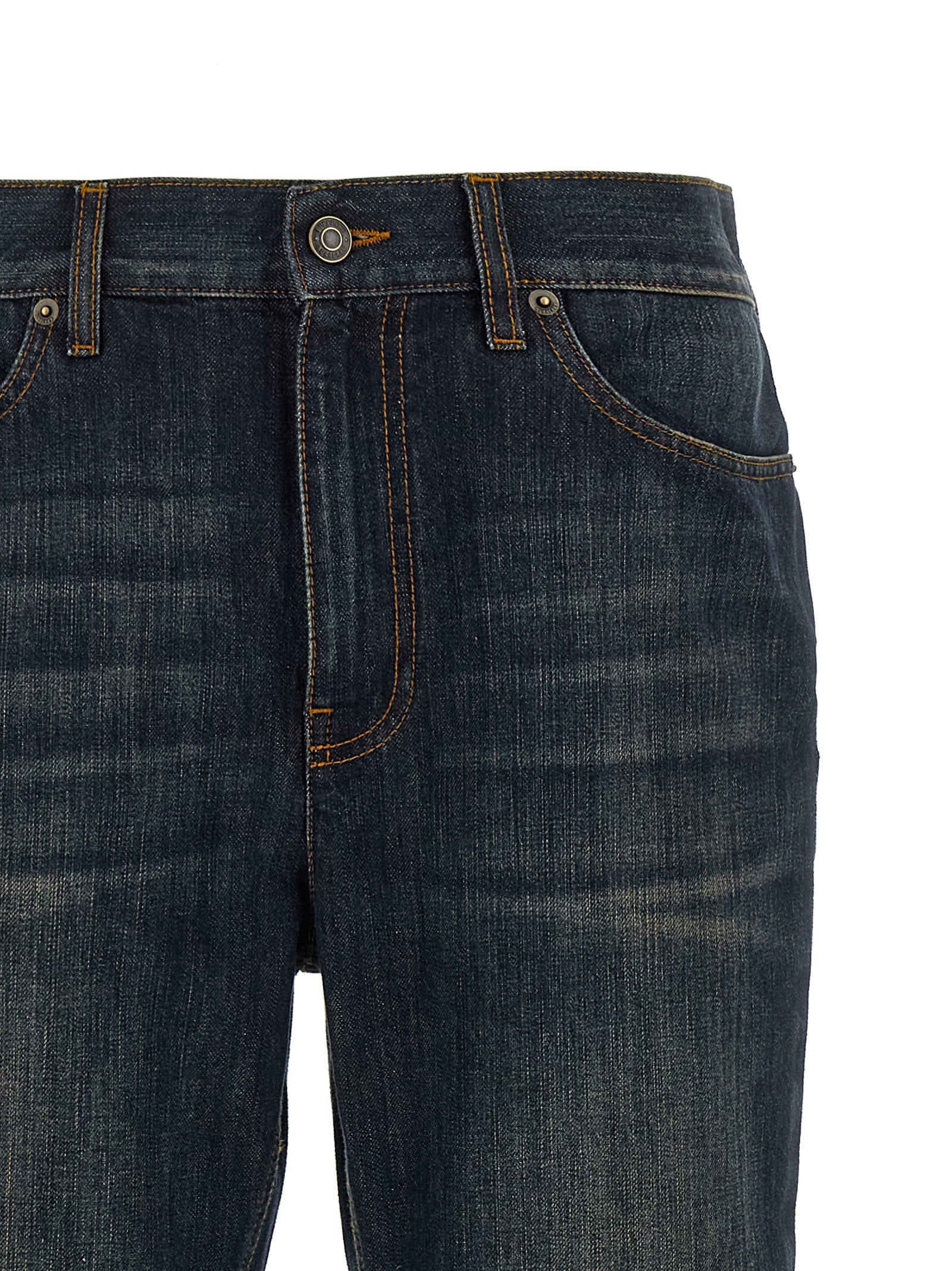 Burberry Blue Cotton Flared Women's Jeans