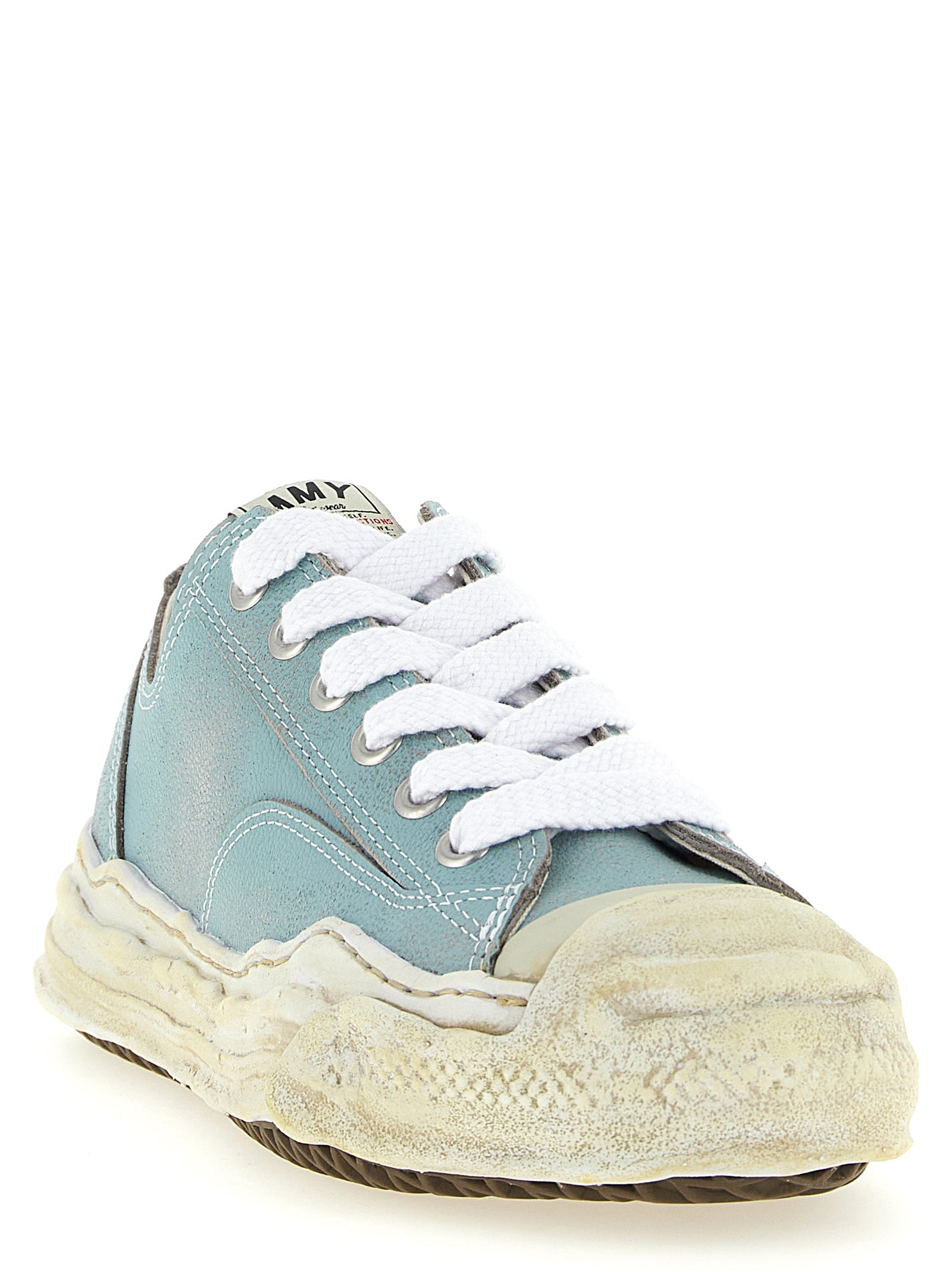 Maison Mihara Yasuhiro Blue Cowhide Low Top Men's Sneakers