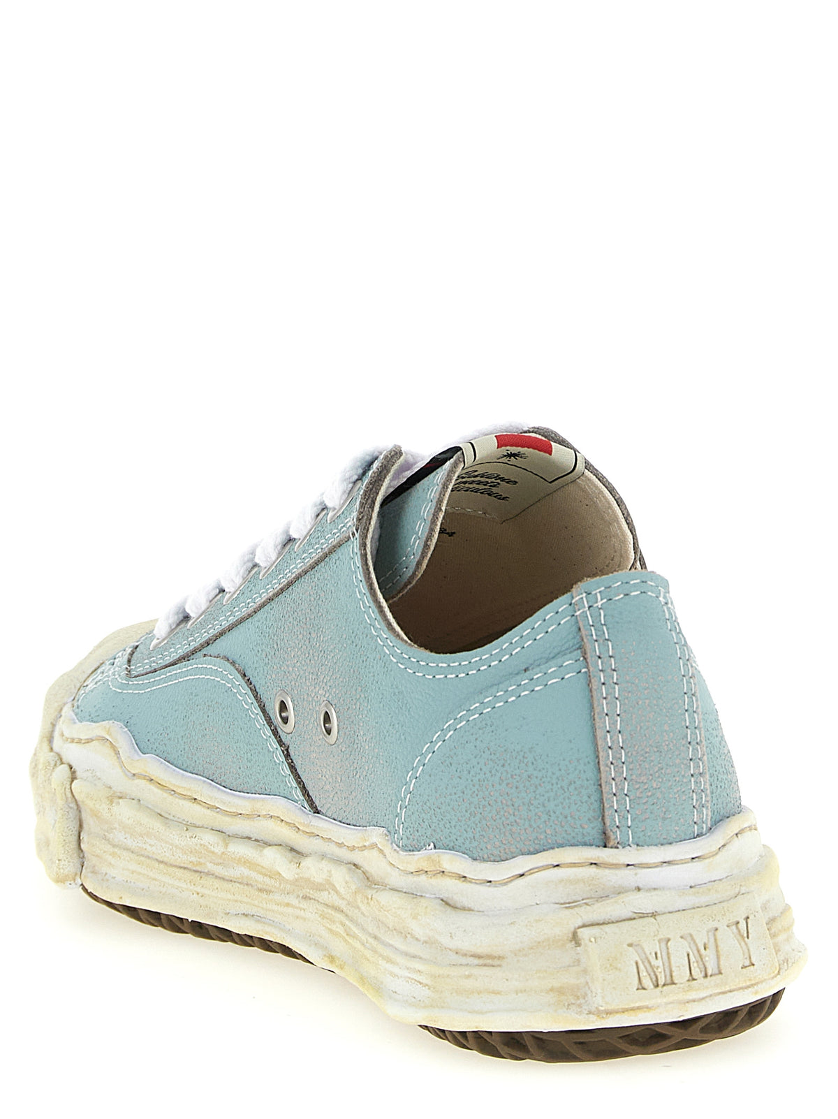 Maison Mihara Yasuhiro Blue Cowhide Low Top Men's Sneakers