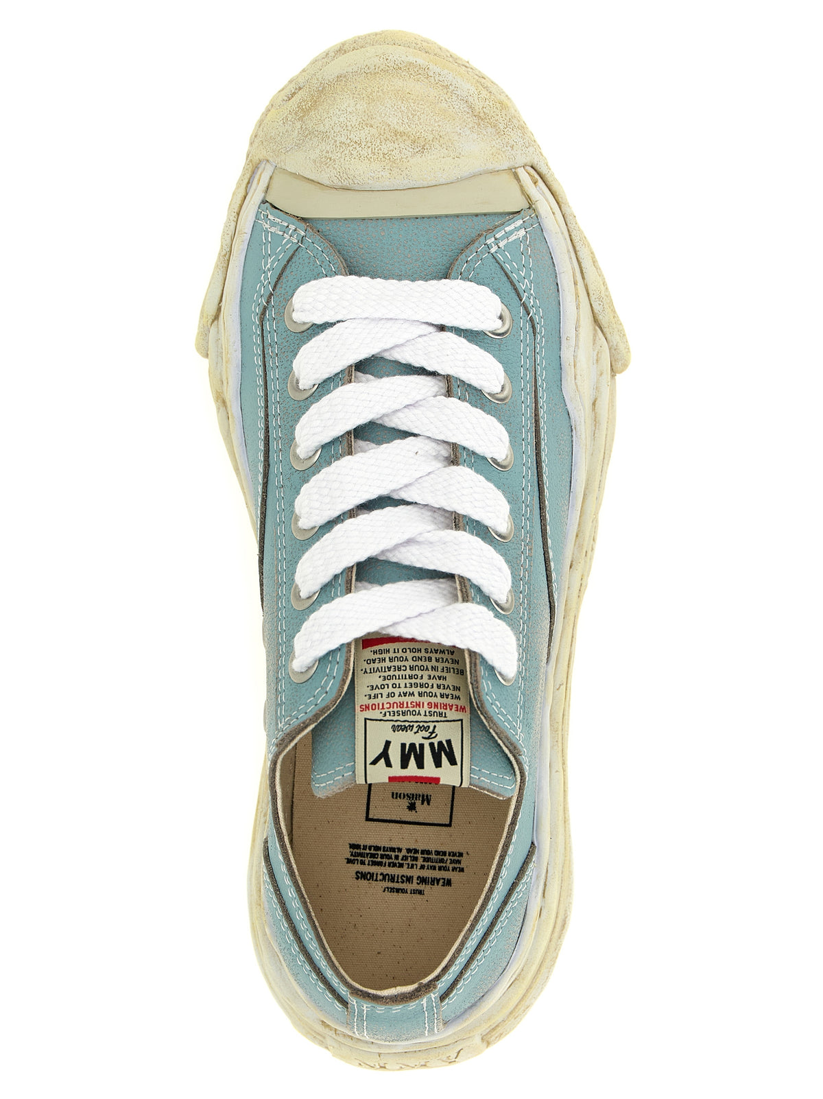 Maison Mihara Yasuhiro Blue Cowhide Low Top Men's Sneakers