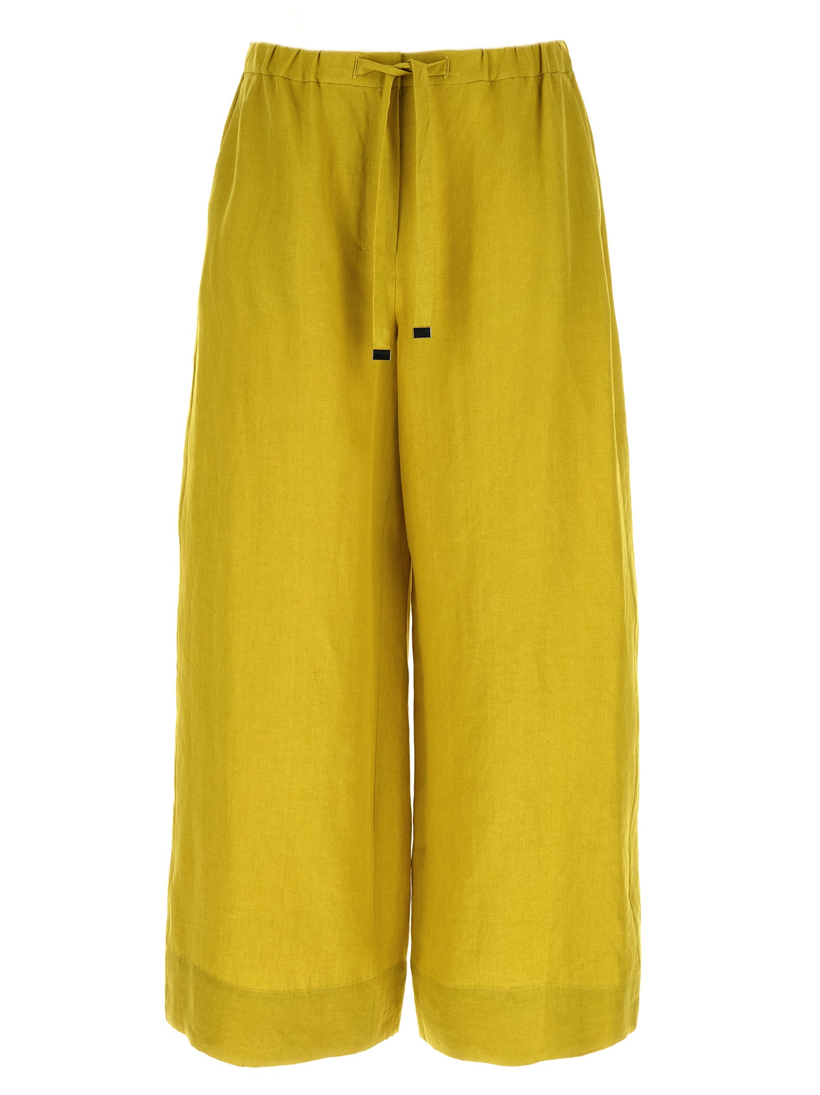 'S Max Mara Bicolor Linen Casual Women's Pants