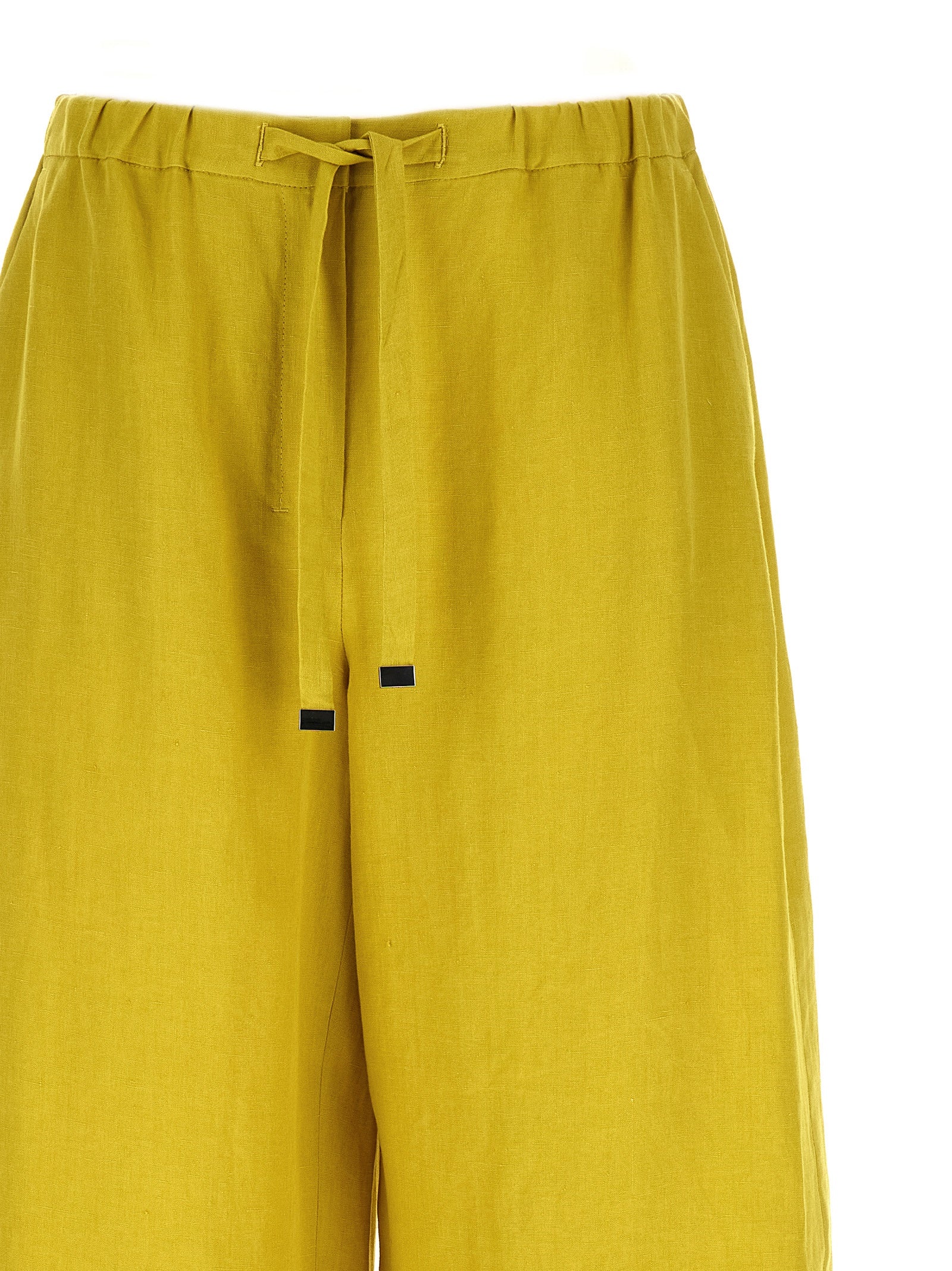 'S Max Mara Bicolor Linen Casual Women's Pants