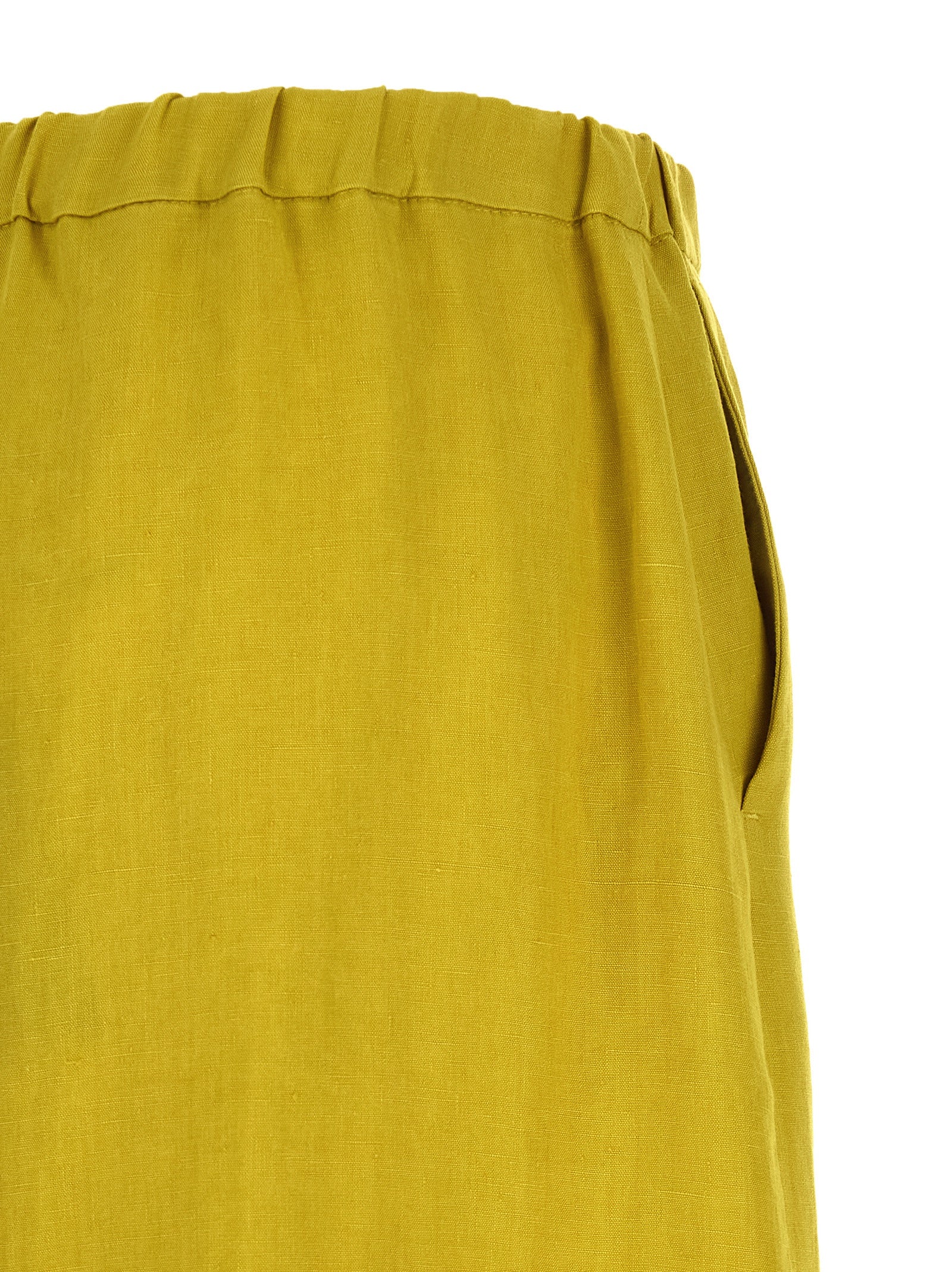 'S Max Mara Bicolor Linen Casual Women's Pants